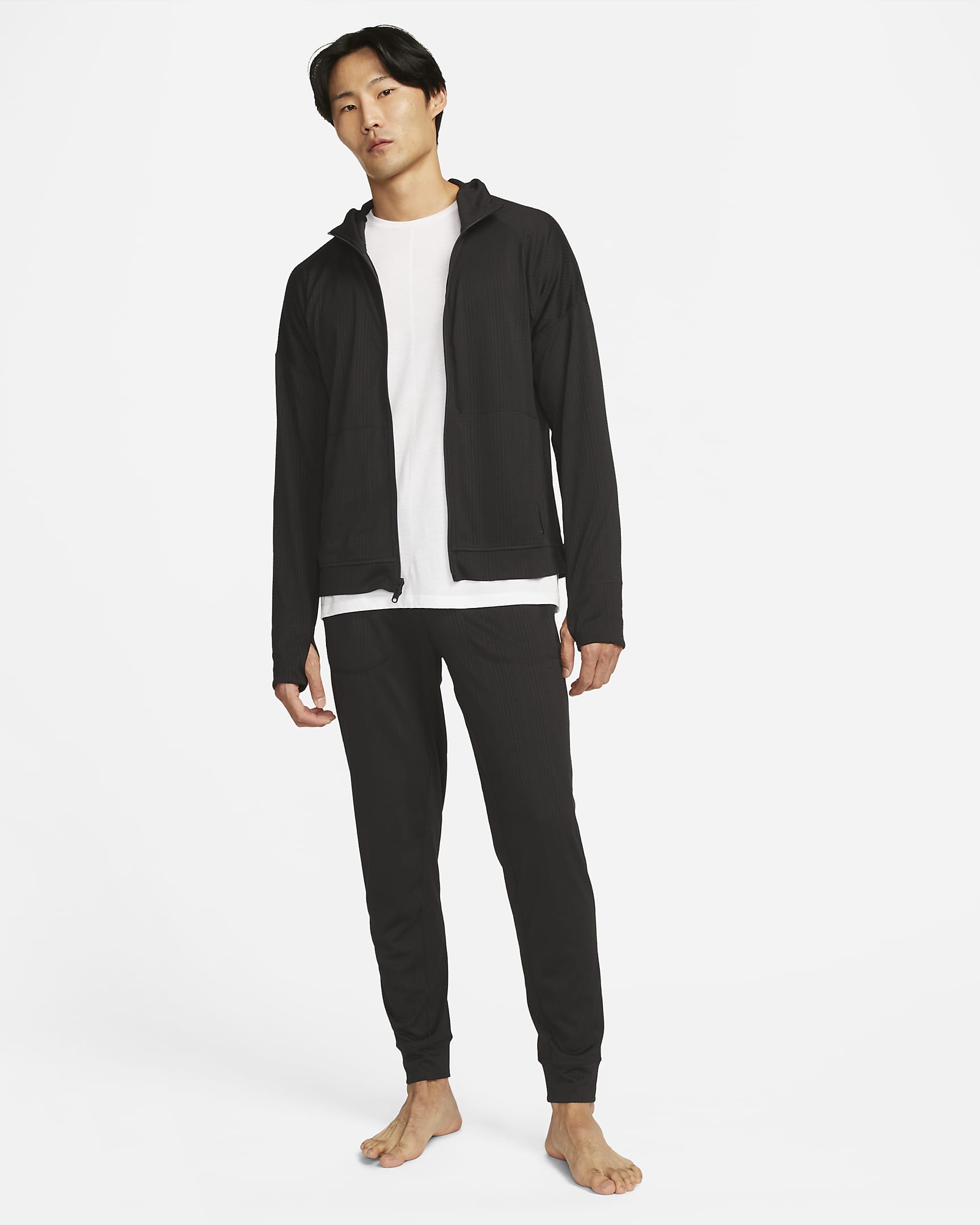 Nike Yoga Dri-FIT Men's Full-Zip Jersey Hoodie. Nike UK