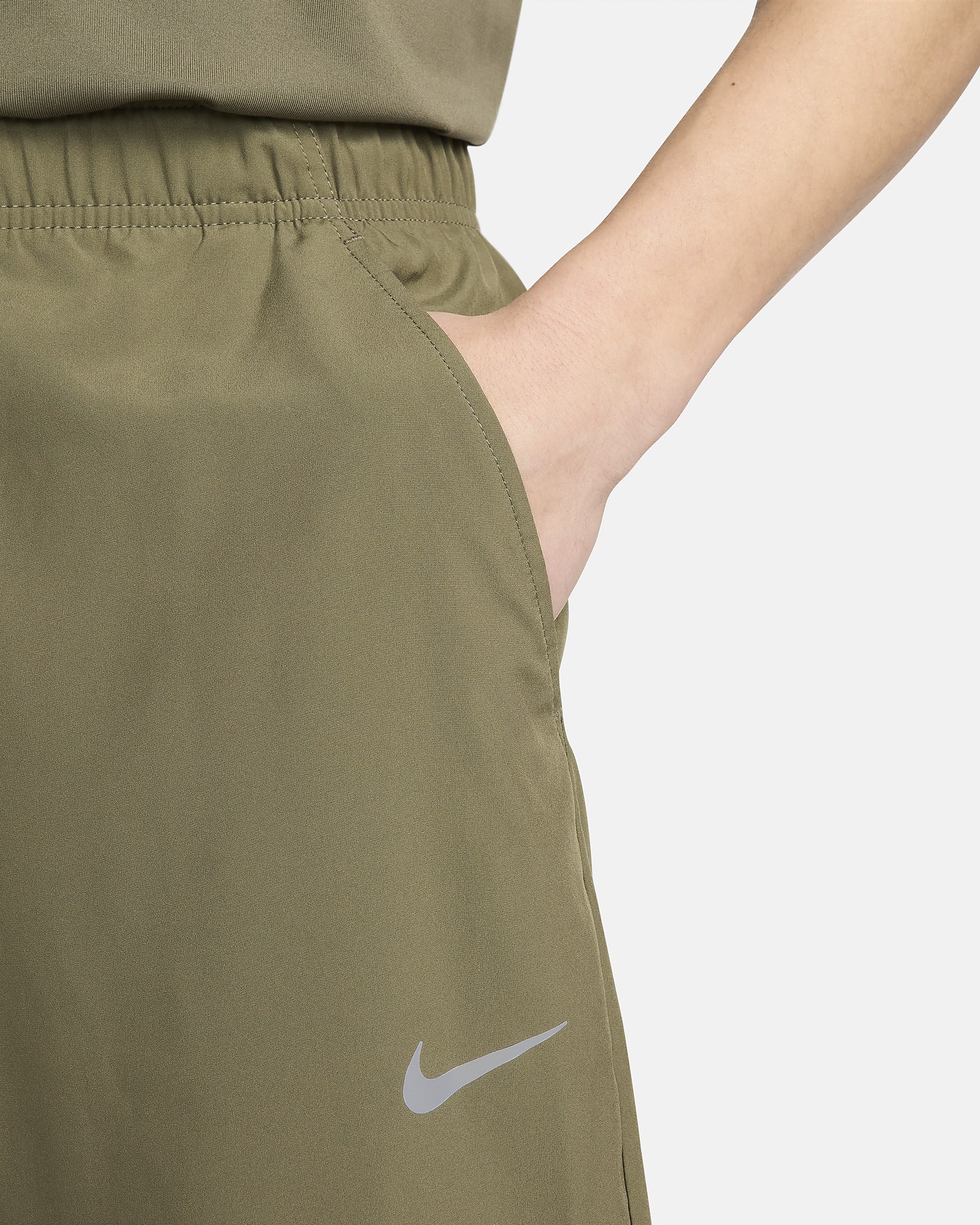 Nike Form Men's Dri-FIT Open-Hem Versatile Pants - Medium Olive/Black