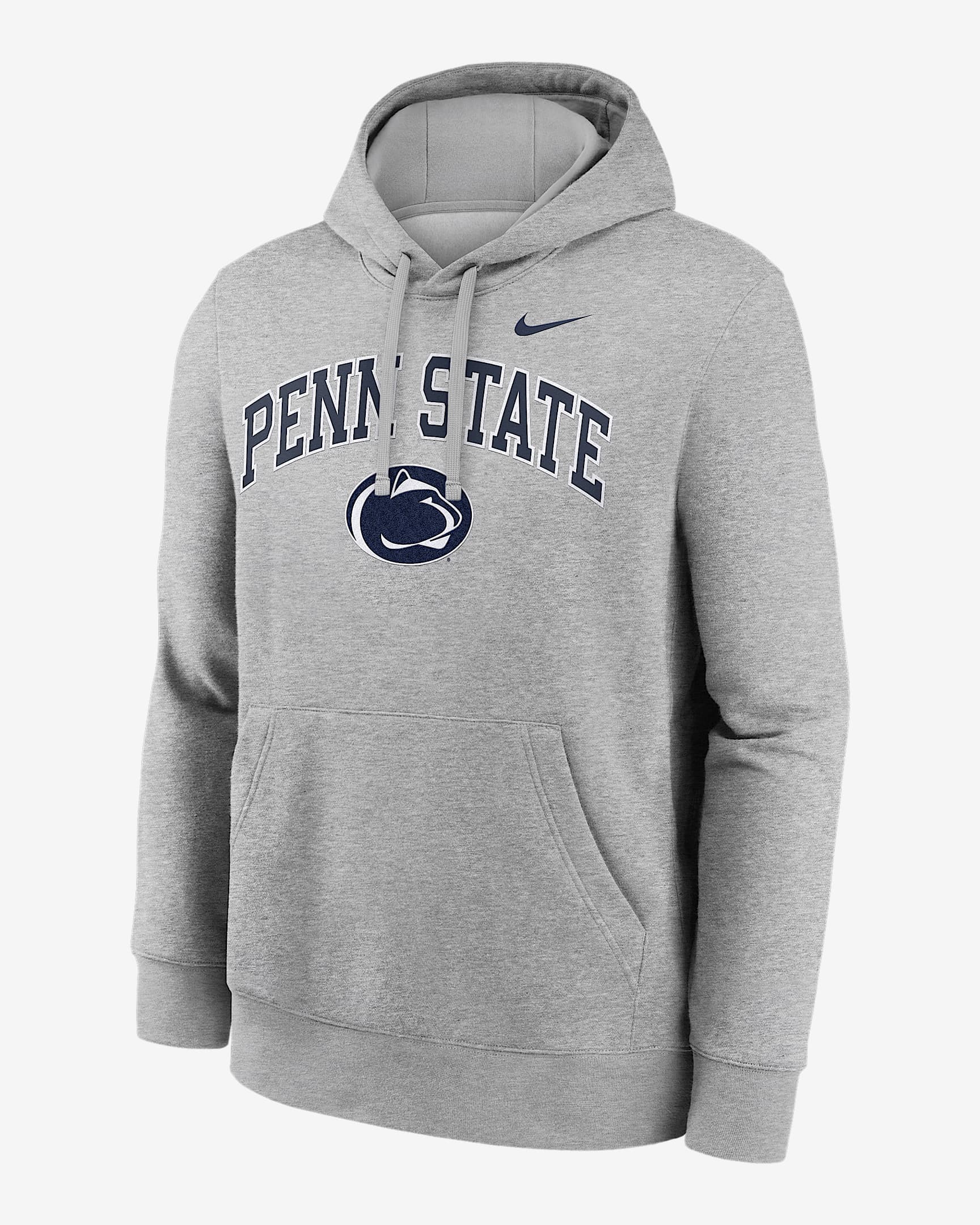 Penn State Arch Men's Nike College Pullover Hoodie - Grey