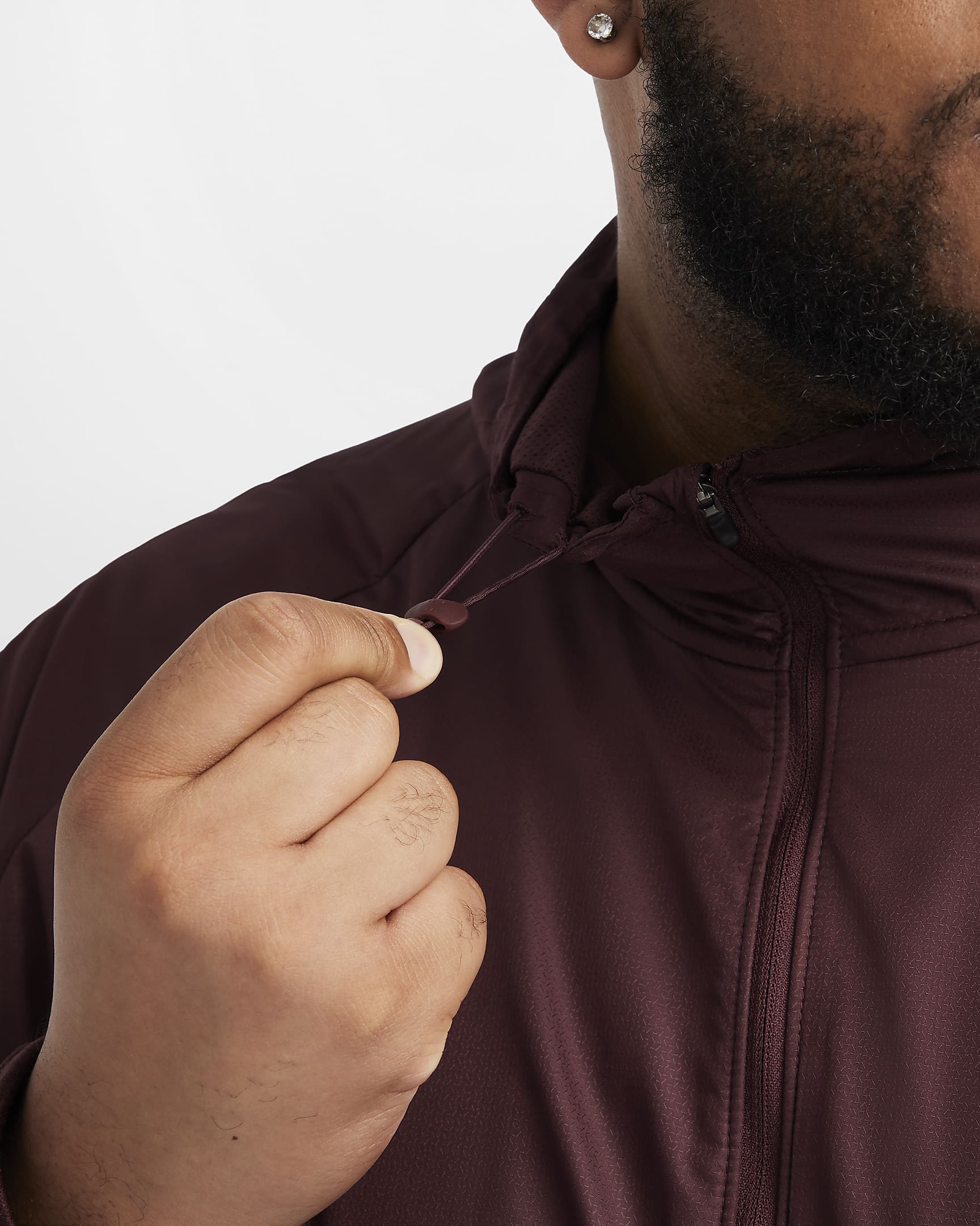 Nike Sphere Miler Men's Therma-FIT Water-Repellent Running Jacket - Burgundy Crush/Burgundy Crush