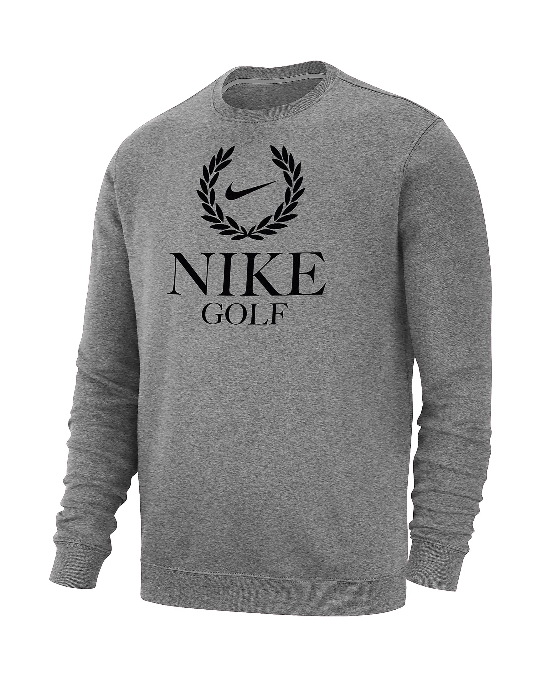 Nike Golf Club Fleece Men's Crew-Neck Sweatshirt - Dark Grey Heather