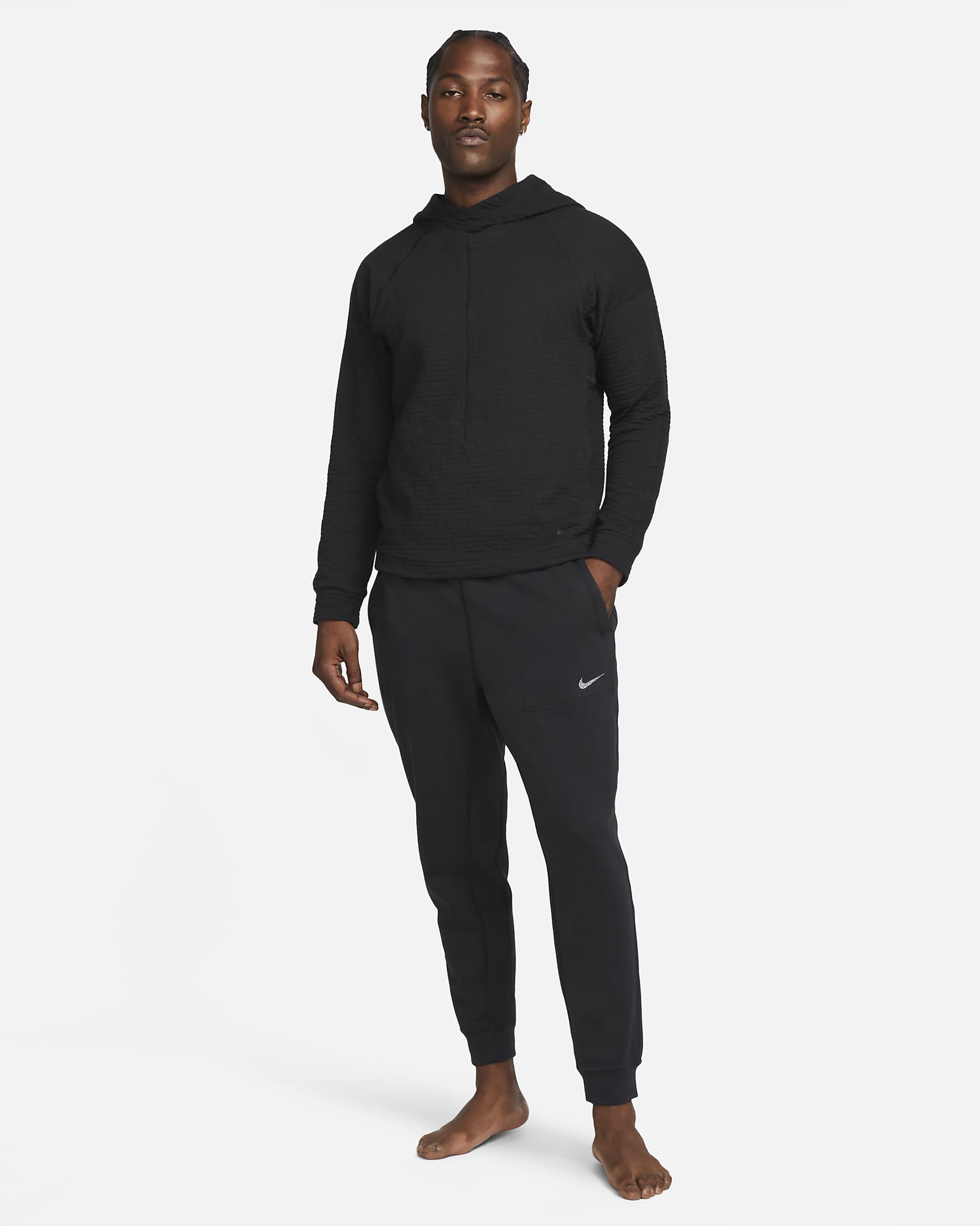 Nike Yoga Men's Dri-FIT Pullover - Black/Black