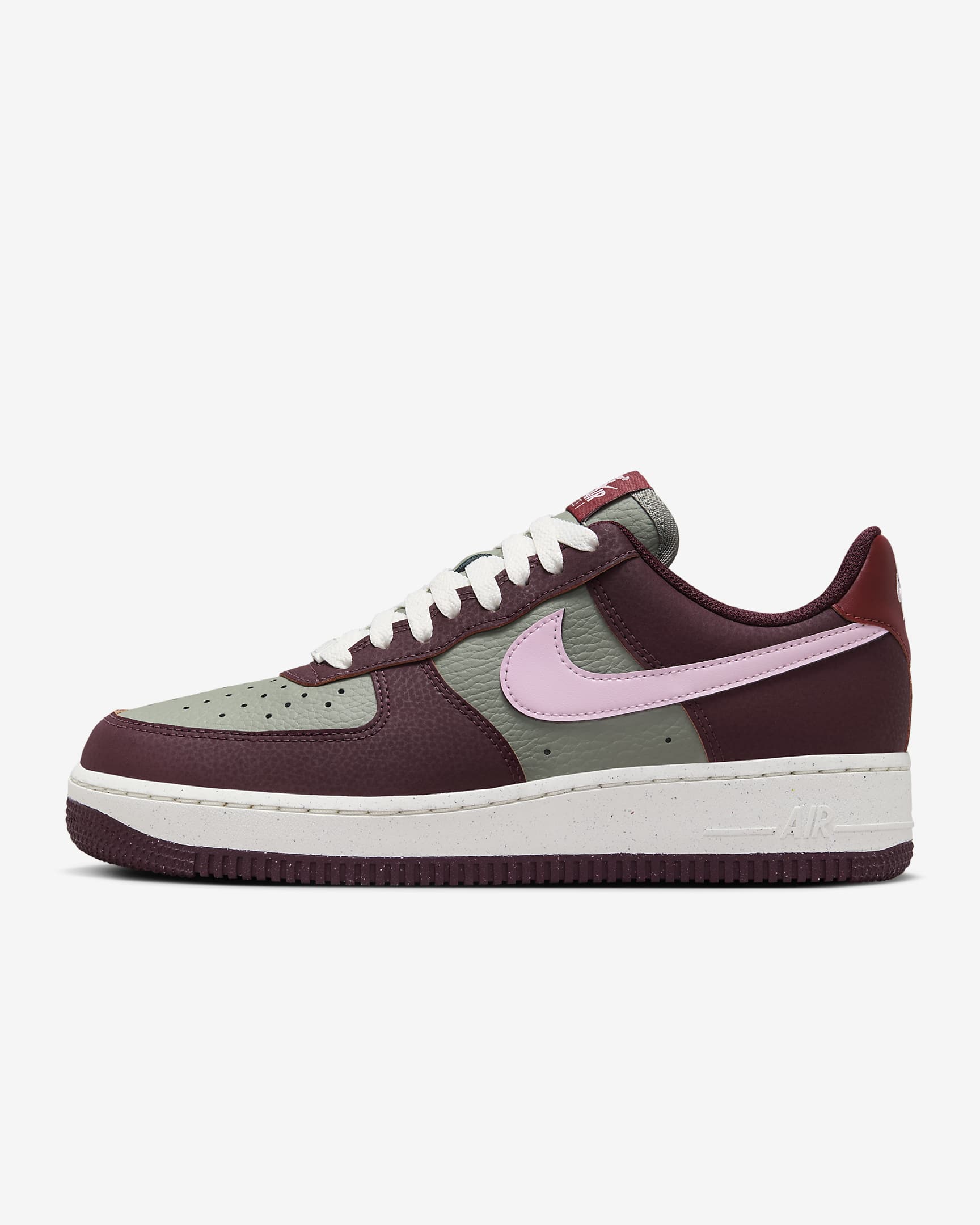 Nike Air Force 1 '07 SE Suede Damenschuh - Burgundy Crush/Dark Stucco/Sail/Pink Foam