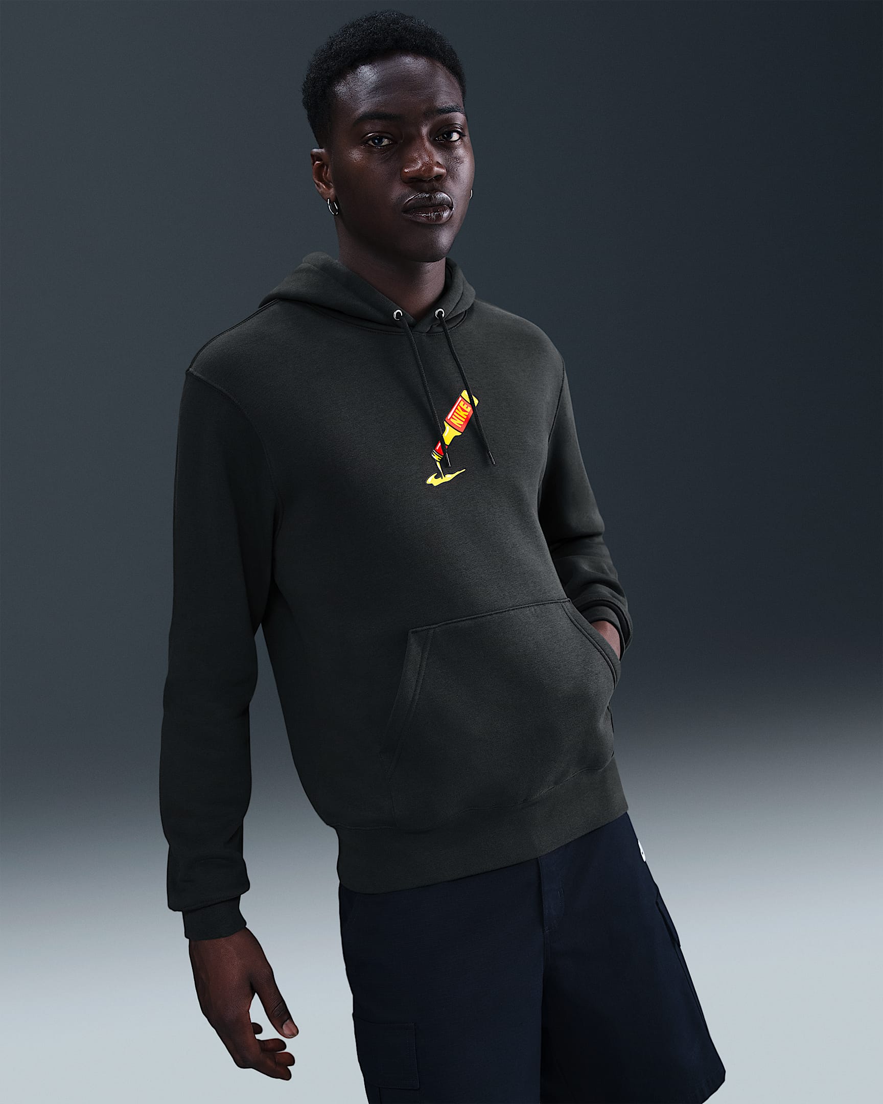 Nike Sportswear Club Pullover Fleece Hoodie - Off Noir