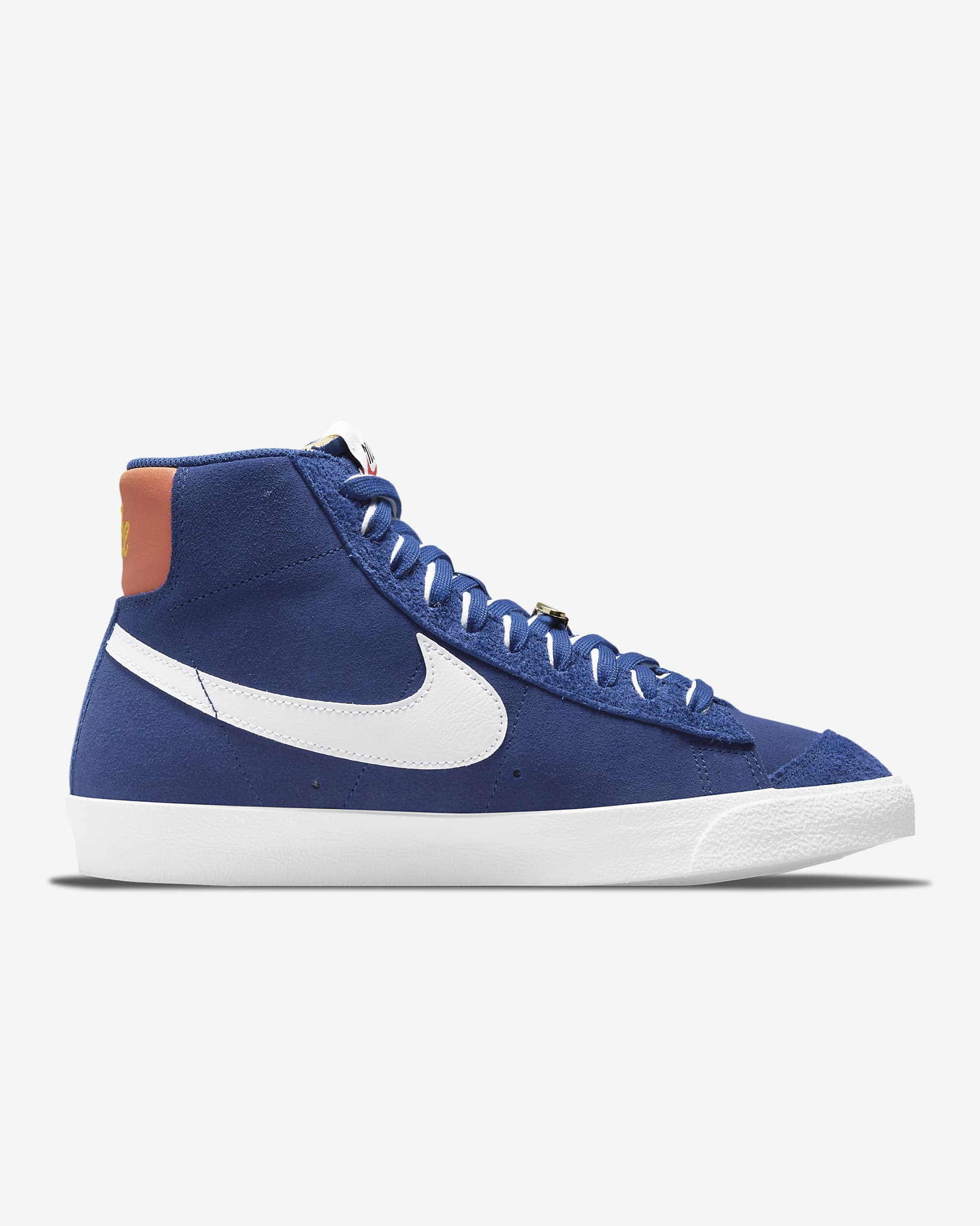 Nike Blazer Mid '77 Men's Shoes - Deep Royal Blue/Orange/University Gold/White