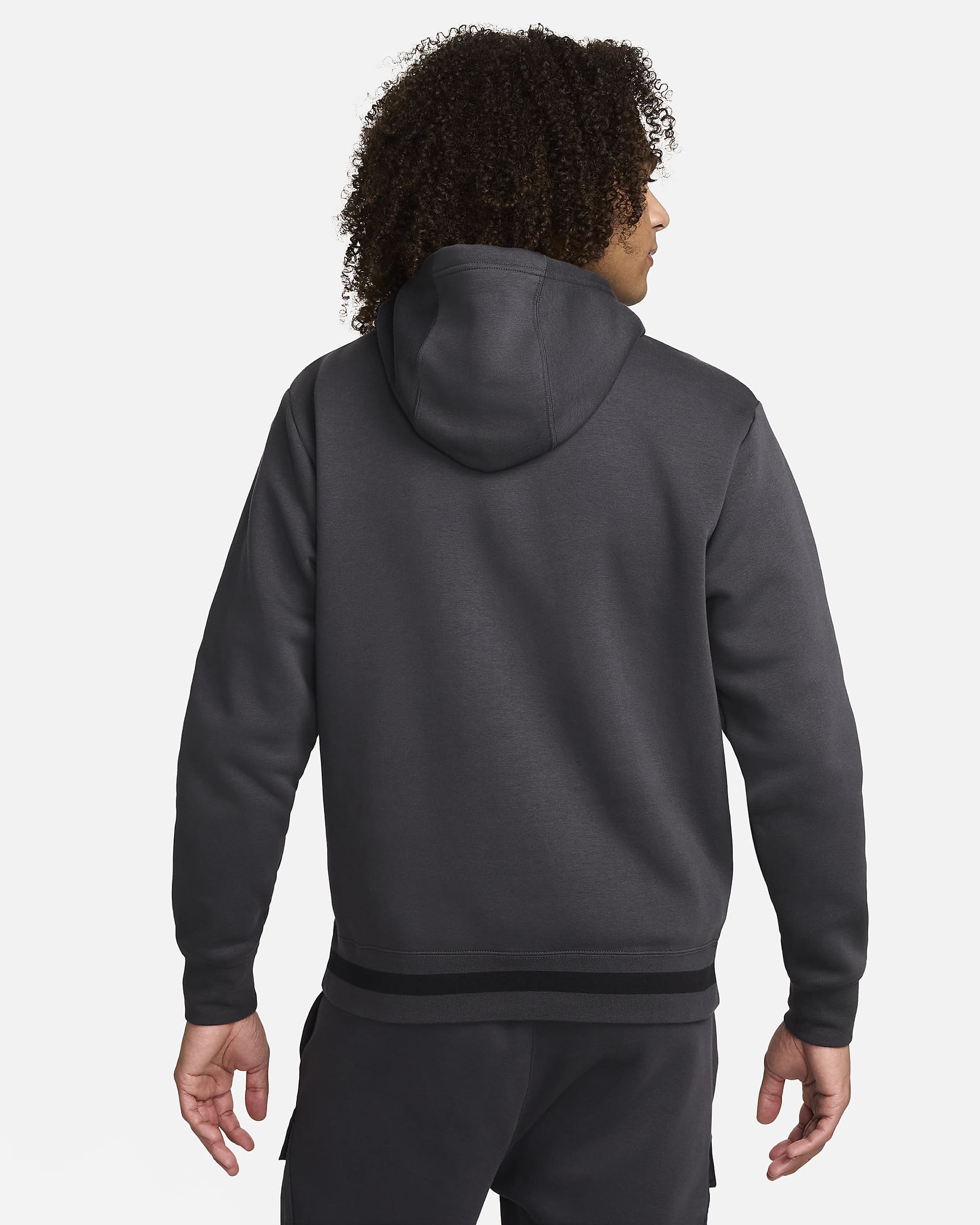 Nike Air Men's Fleece Pullover Hoodie - Dark Smoke Grey