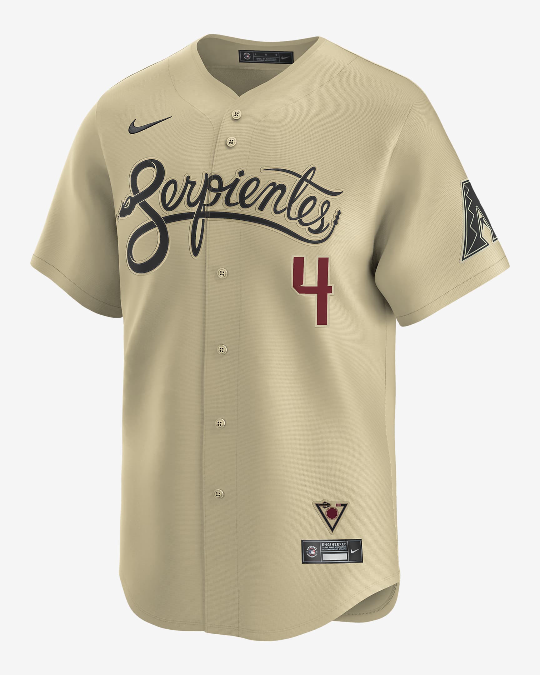 Ketel Marte Arizona Diamondbacks City Connect Men's Nike Dri-FIT ADV MLB Limited Jersey - Tan/Beige