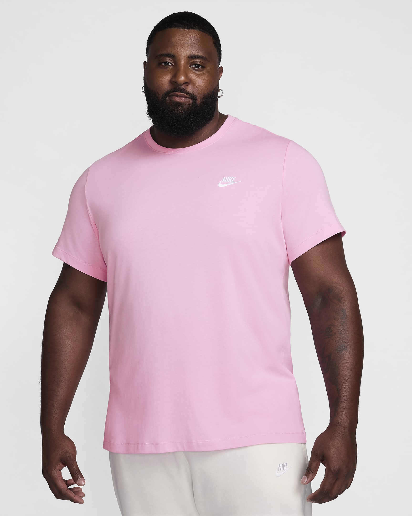 Nike Sportswear Club Men's T-Shirt - Pink Rise