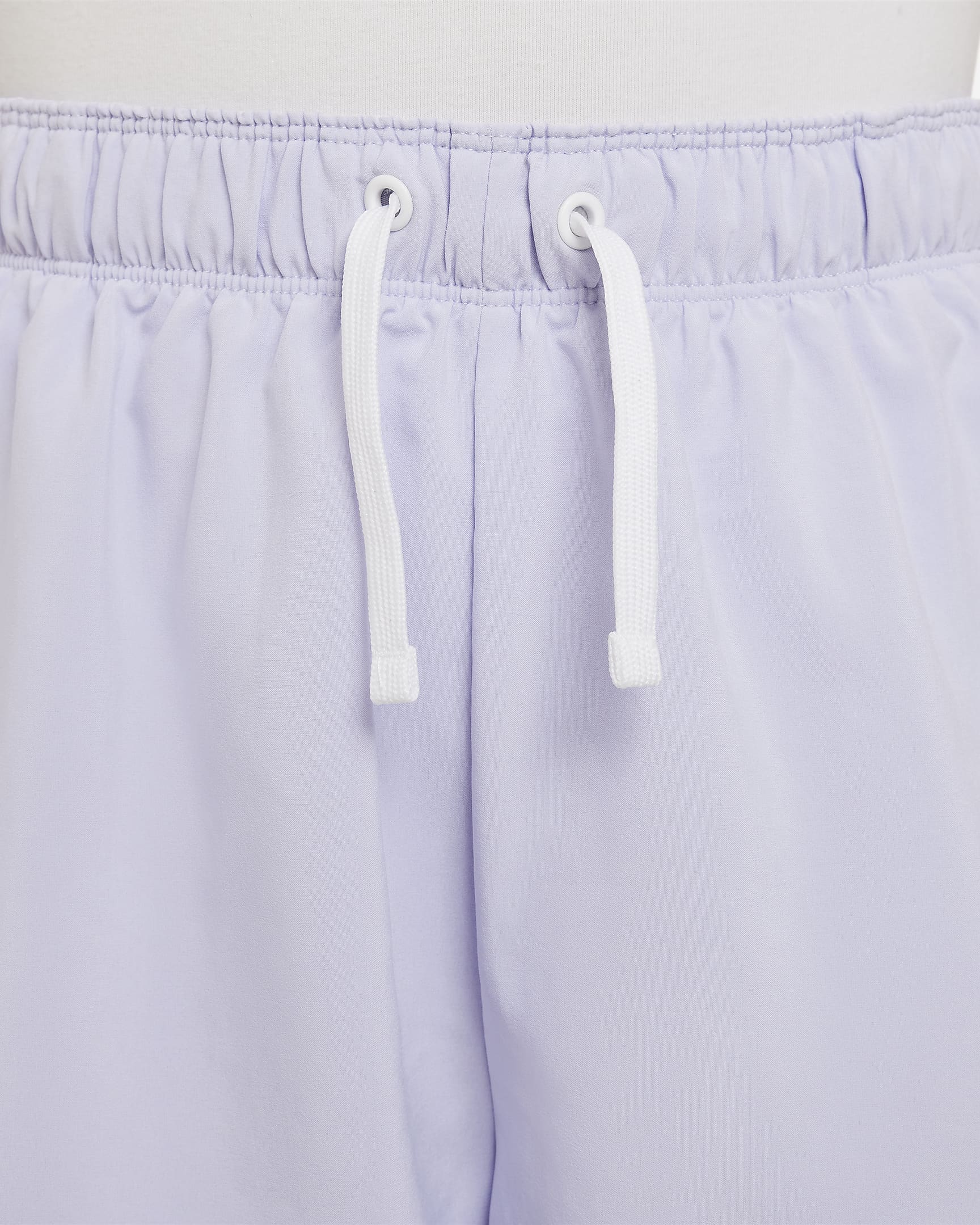 Nike Sportswear Trend Older Kids' (Girls') High-waisted Woven Shorts - Oxygen Purple/White/White