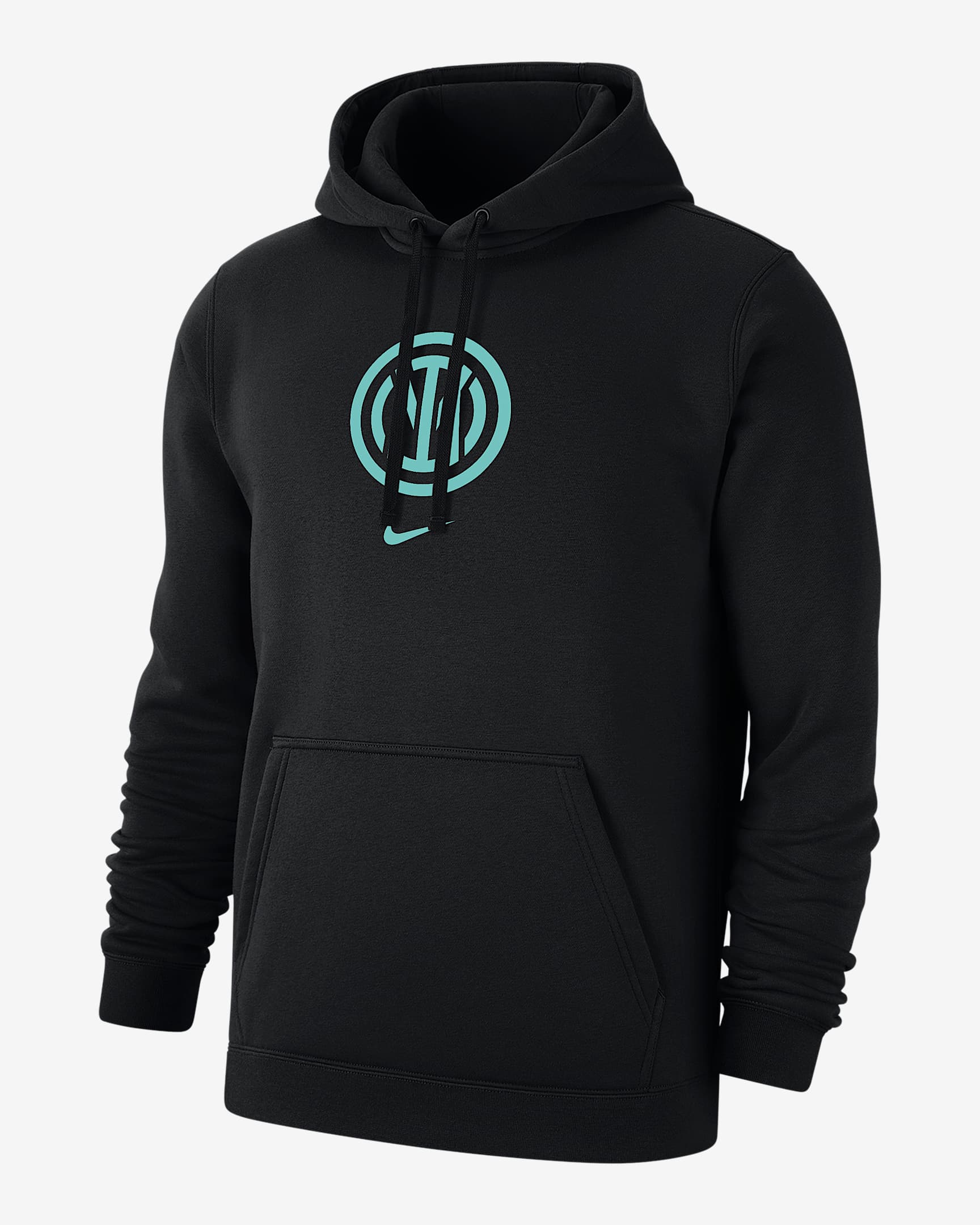 Inter Milan Club Men's Nike Soccer Fleece Pullover Hoodie - Black