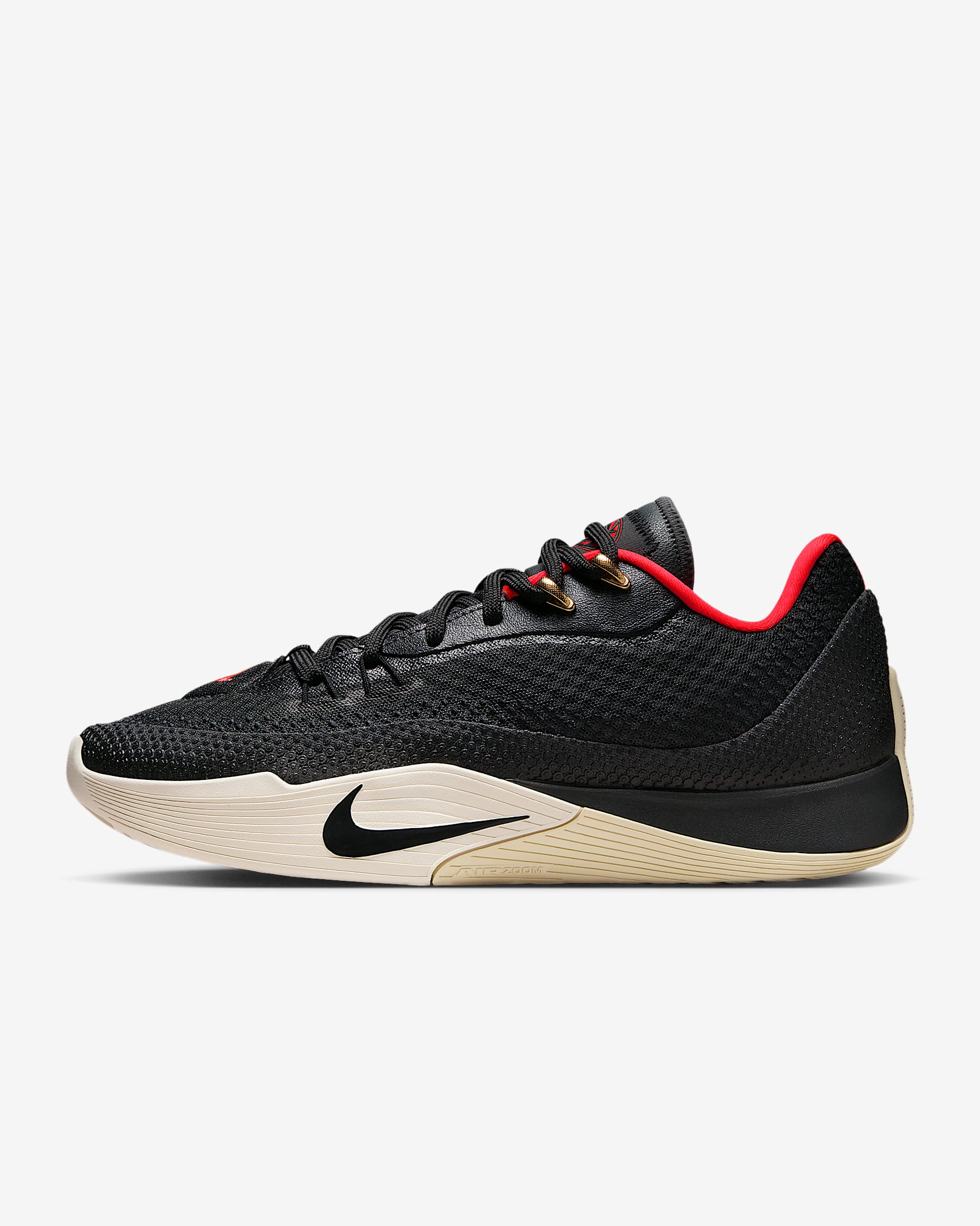 Sapatilhas de basquetebol Nike Street Flare - Cinzento Smoke escuro/Castanho Orewood claro/Vermelho Solar/Preto