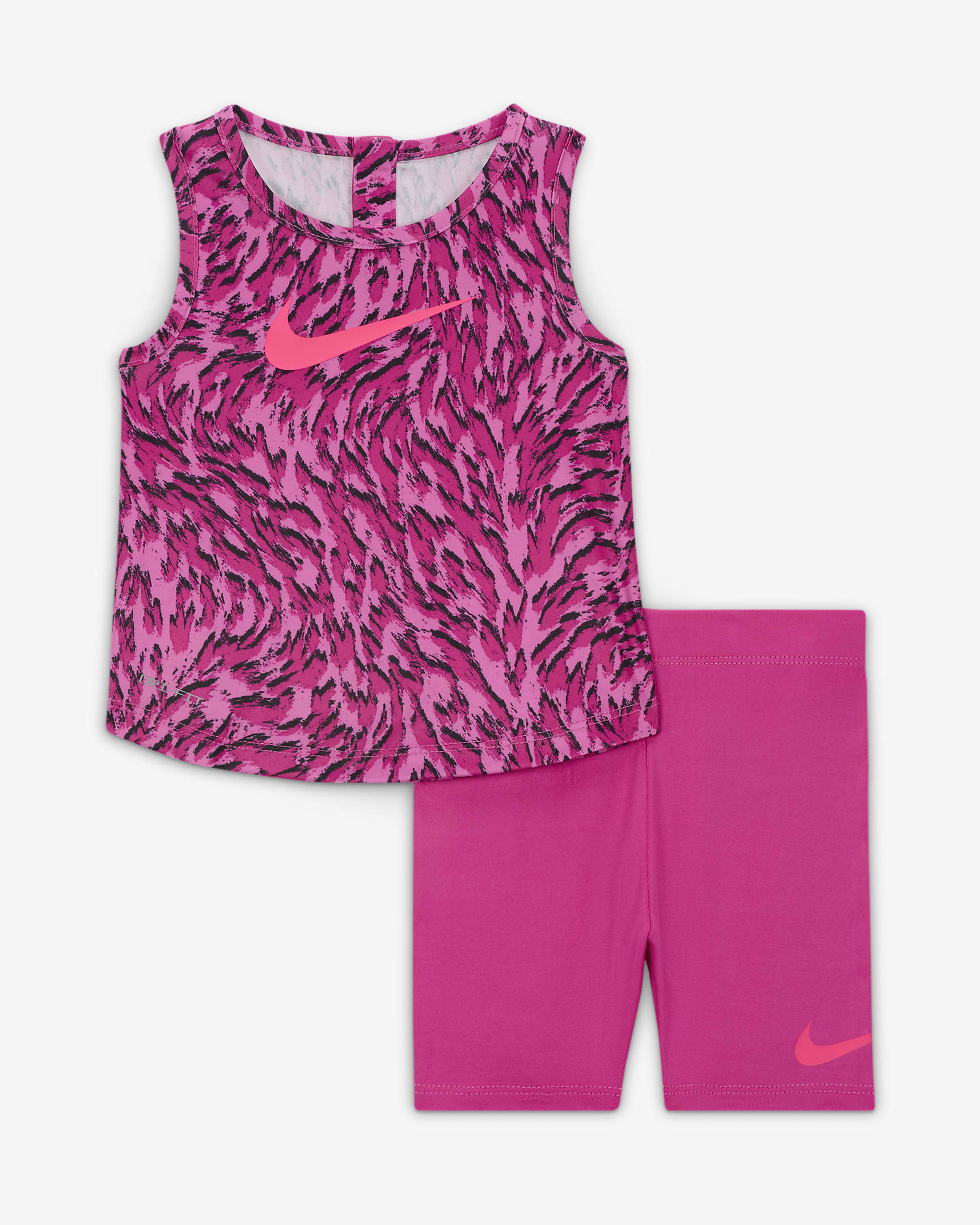 Nike Dri-FIT Veneer Baby (0-9M) Tank Set - Alchemy Pink