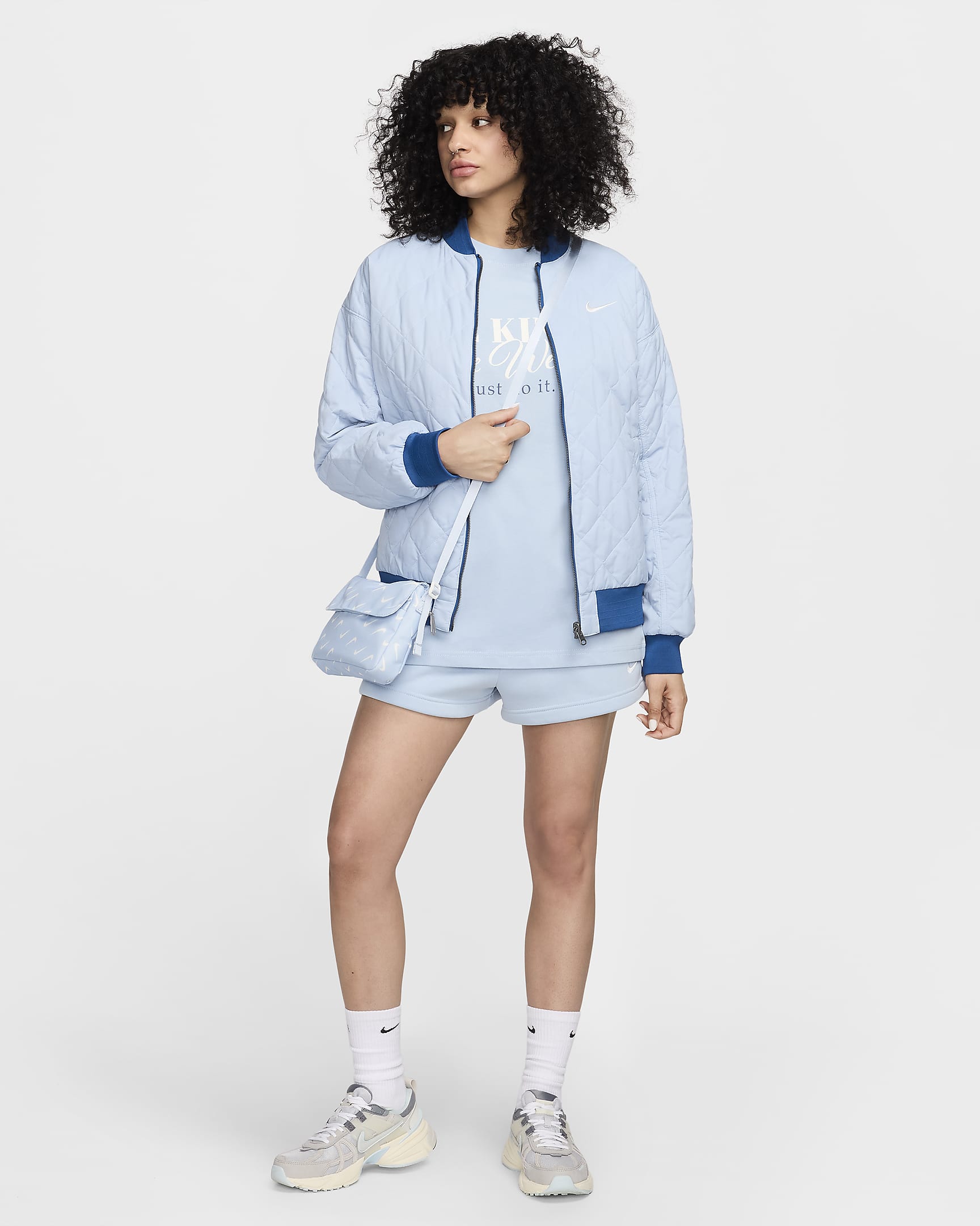 Nike Sportswear Women's T-Shirt - Light Armory Blue/Sail