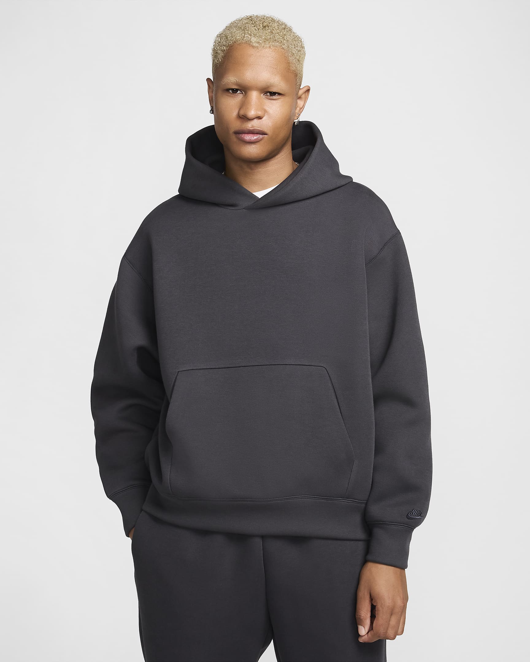 Nike Tech Reimagined Fleece-Hoodie (Herren) - Anthracite/Anthracite