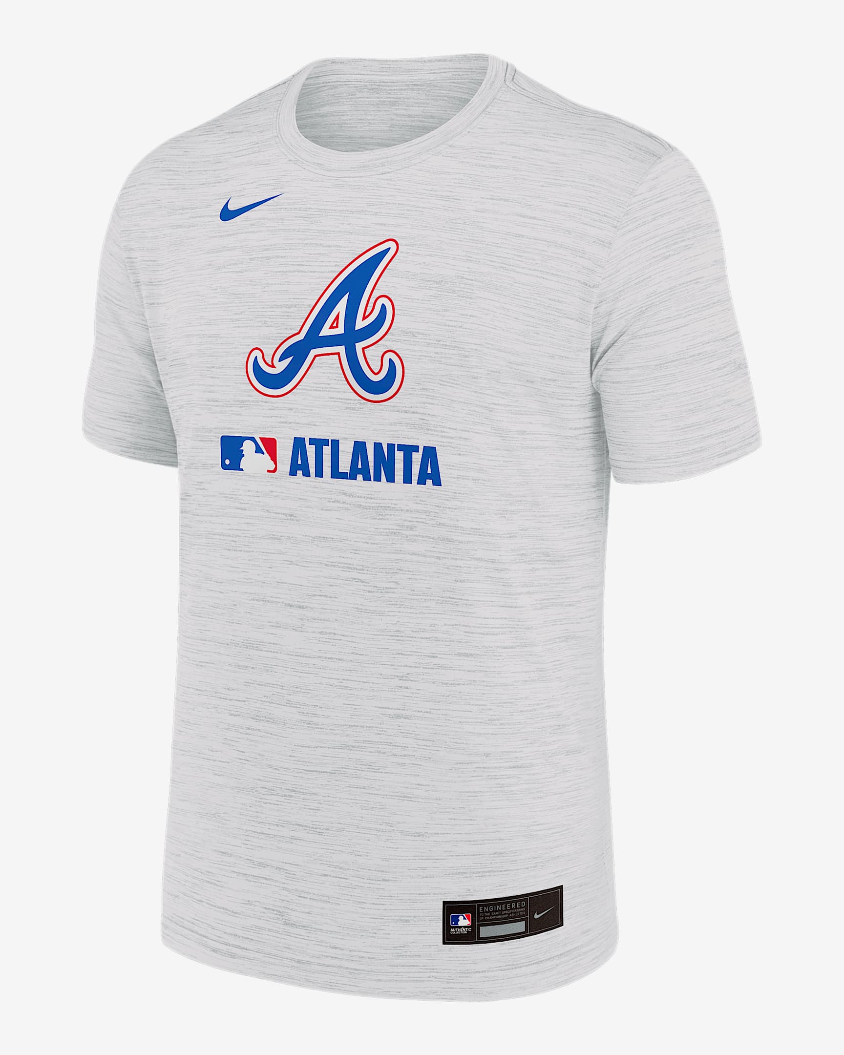 Atlanta Braves Authentic Collection City Connect Velocity Men's Nike Dri-FIT MLB T-Shirt - White