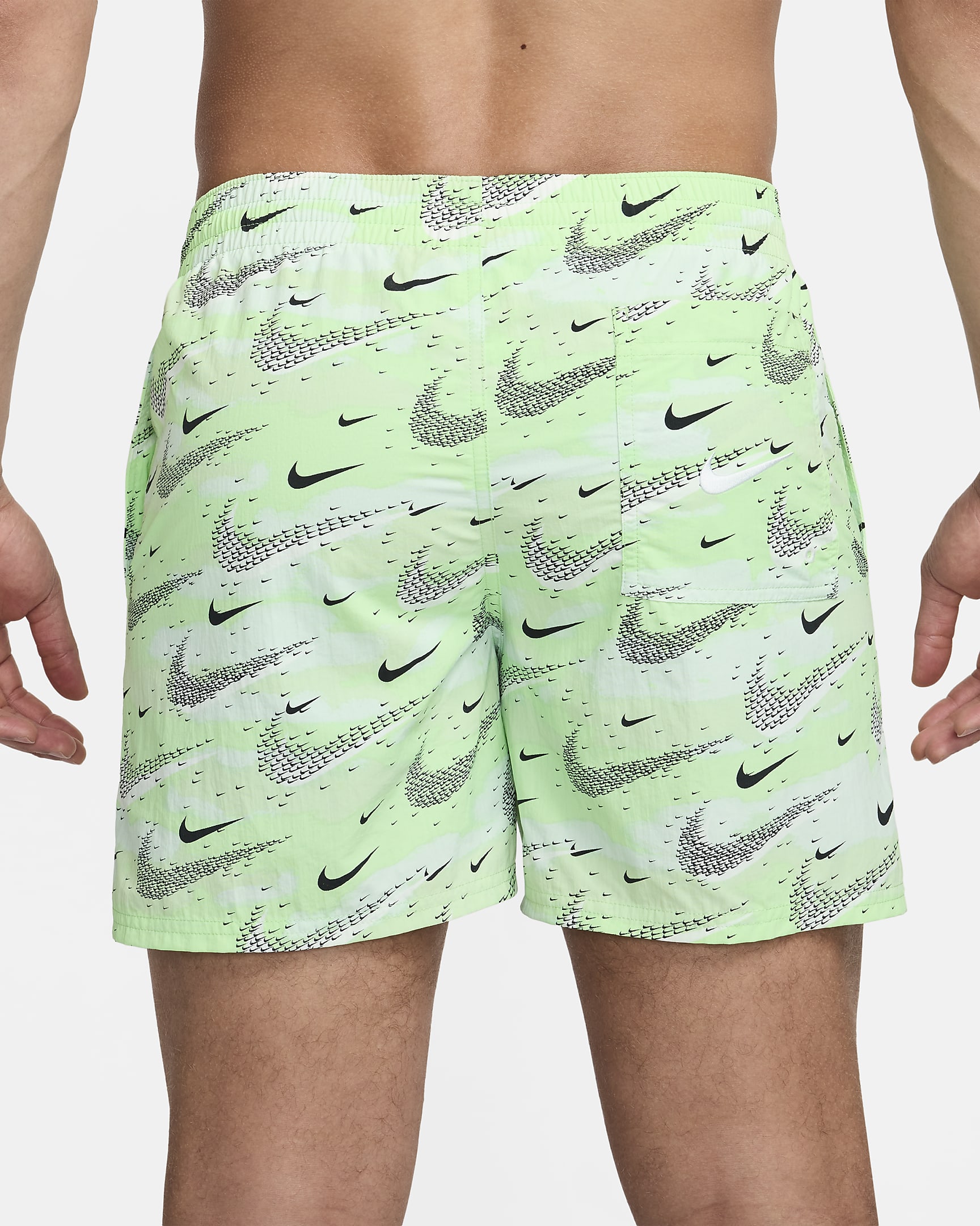 Nike Swim Flock Men's 5" Volley Shorts - Vapor Green