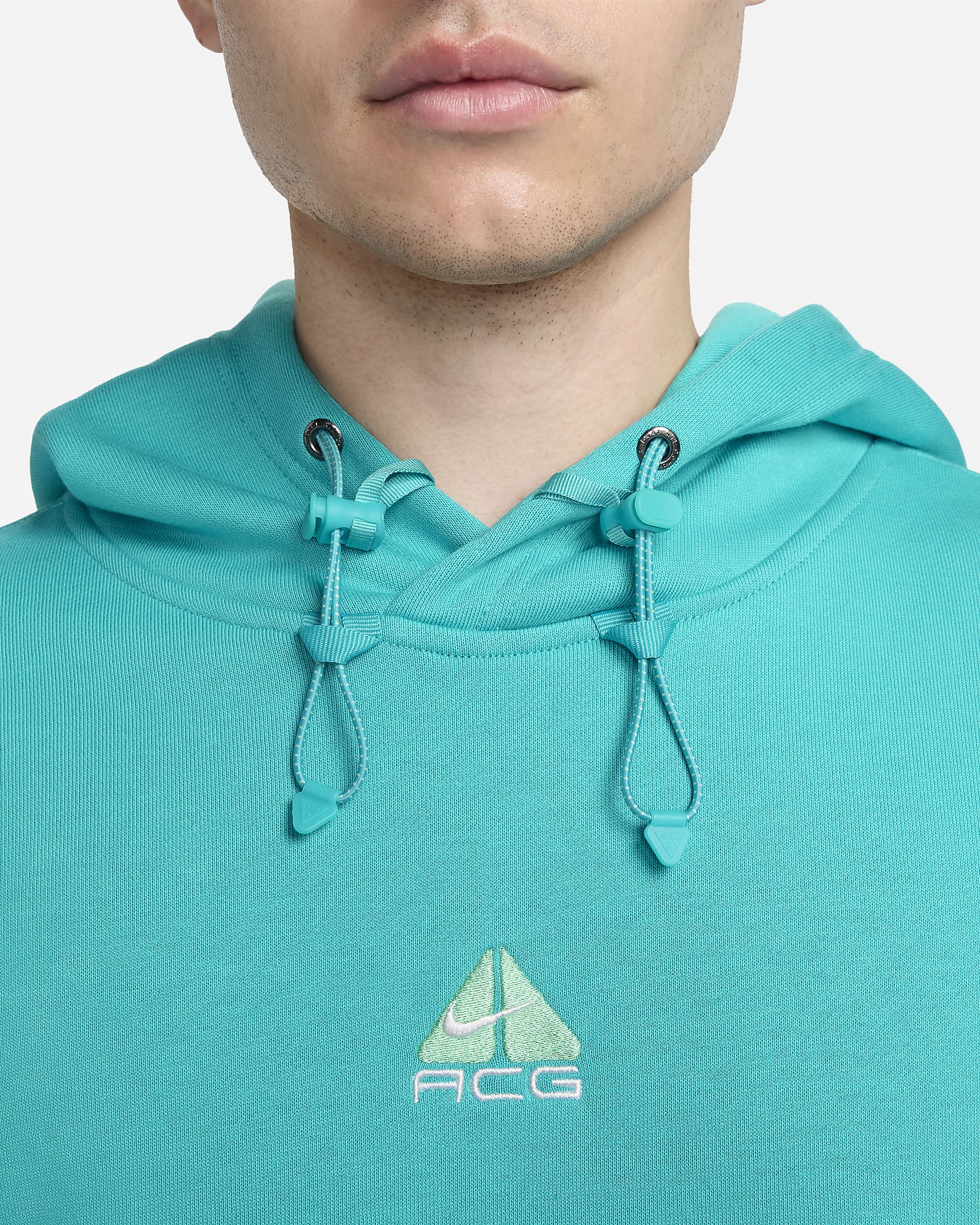 Nike ACG Therma-FIT Fleece Pullover Hoodie - Dusty Cactus/Summit White