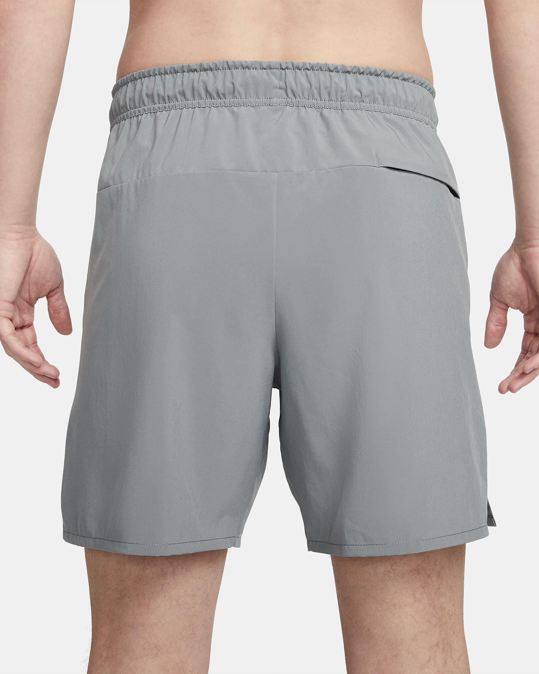 Nike Unlimited multifunctionele niet-gevoerde herenshorts met Dri-FIT (18 cm) - Smoke Grey/Zwart/Smoke Grey