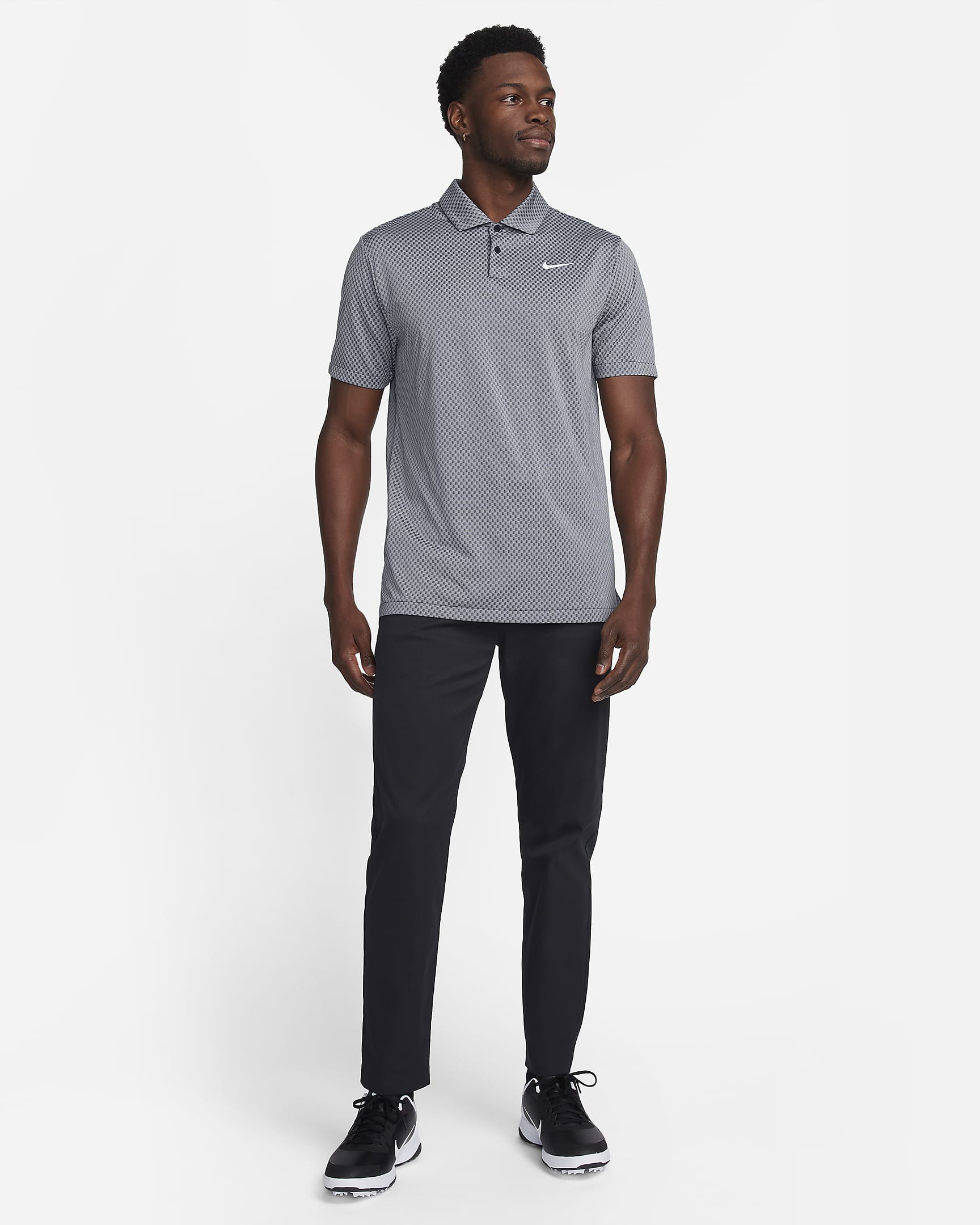 Nike Tour Men's Dri-FIT Golf Polo - Black/Dark Smoke Grey/Light Smoke Grey/White