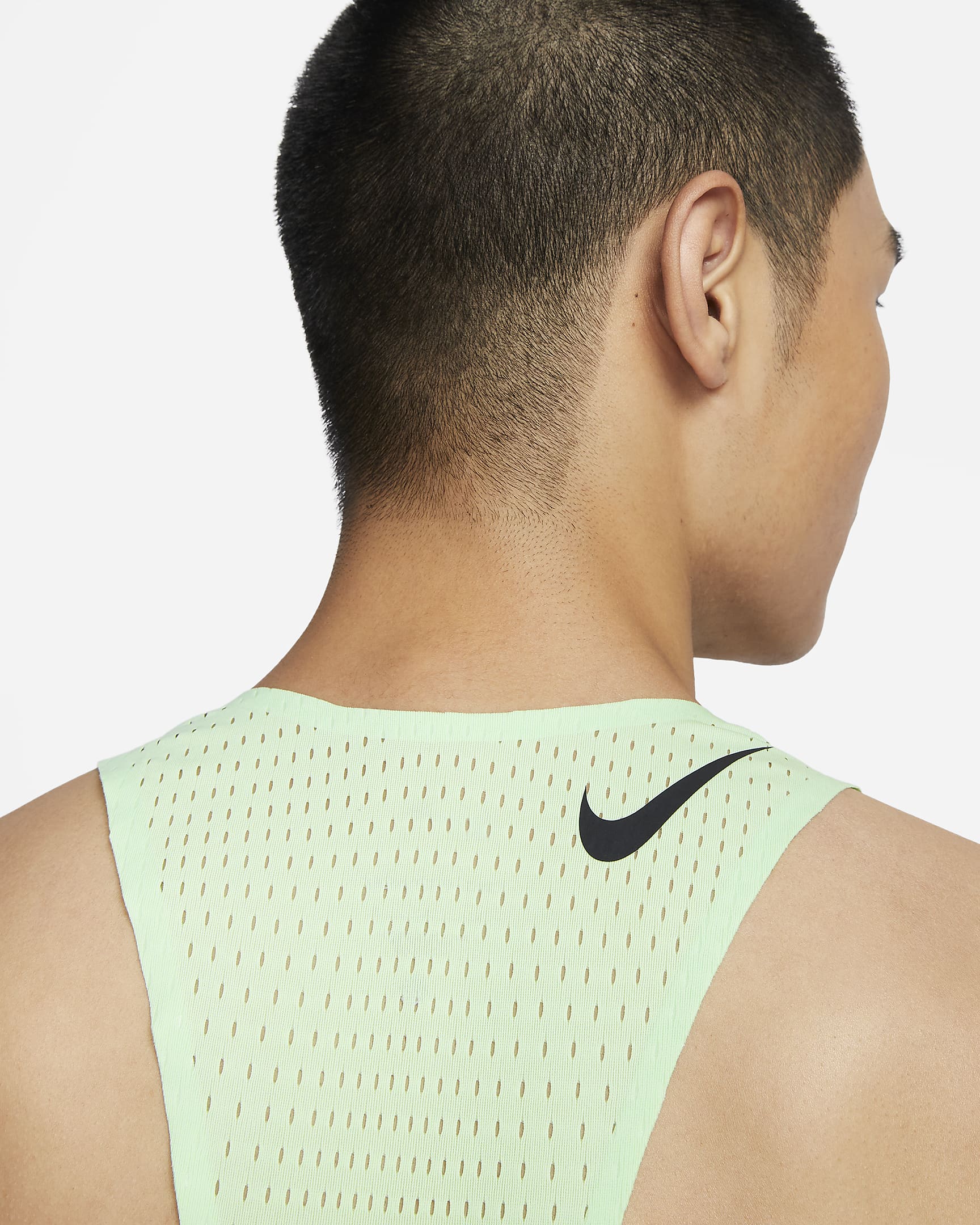 Nike AeroSwift Men's Dri-FIT ADV Running Singlet - Vapor Green/Black