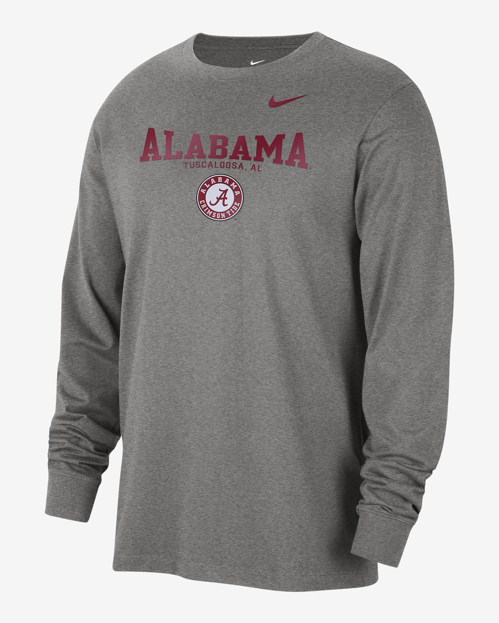 Alabama Men's Nike College Crew-Neck Long-Sleeve T-Shirt. Nike.com