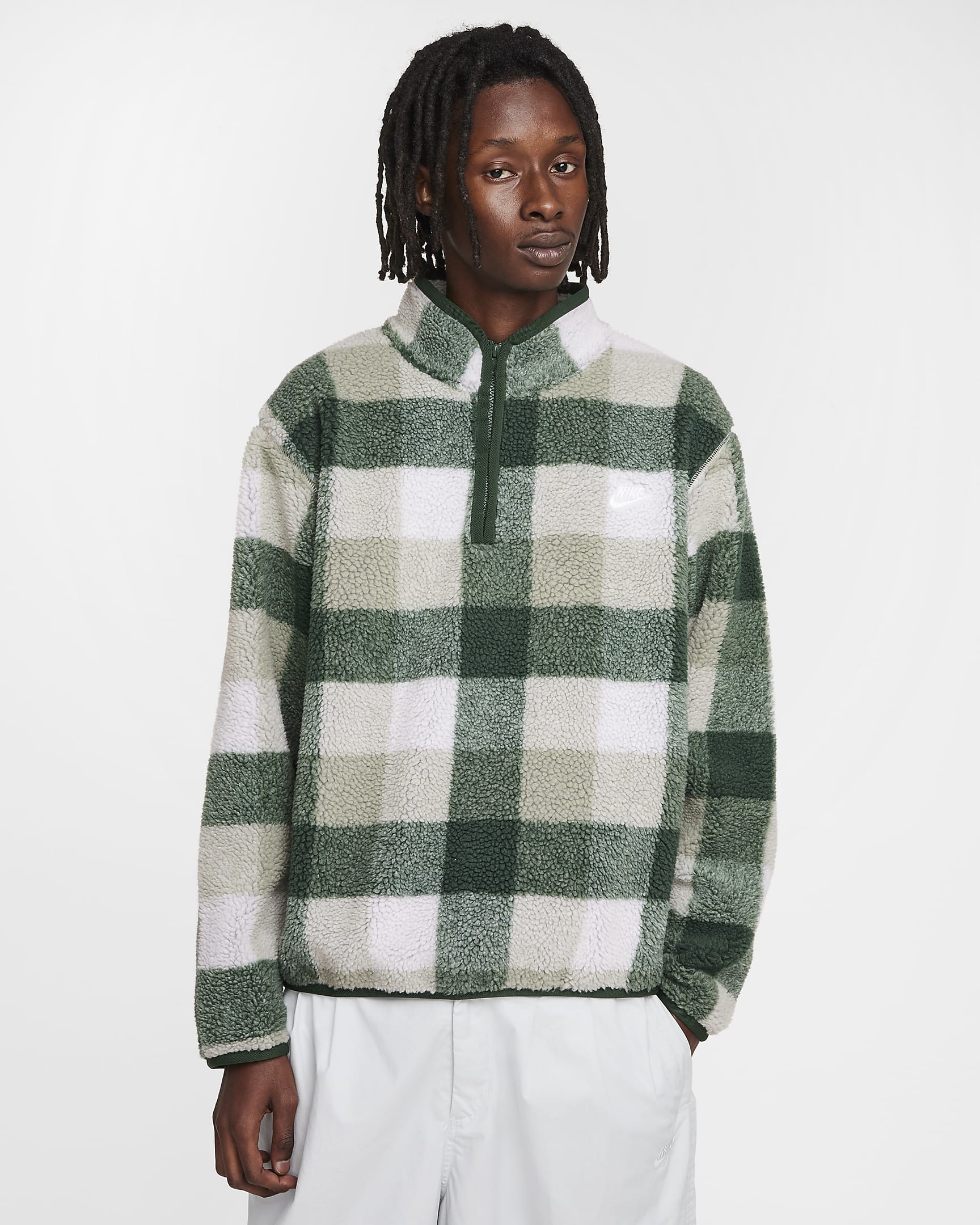 Nike Club Men's Winterized Half-Zip - Fir/Sail/Jade Horizon