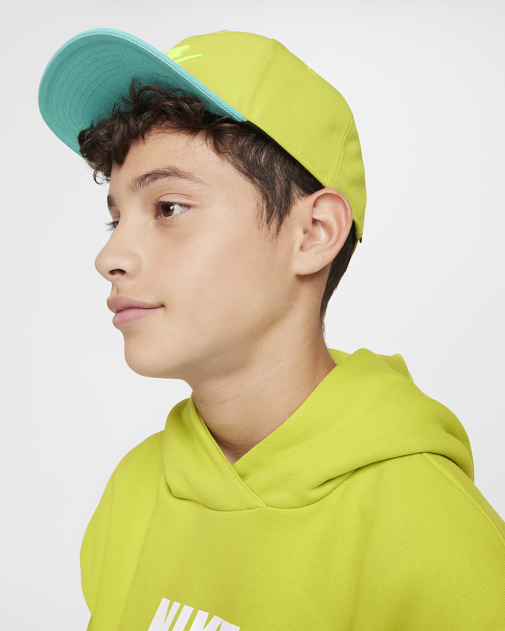 Nike Dri-FIT Pro Kids' Structured Futura Cap - Bright Cactus/Green Frost/Volt