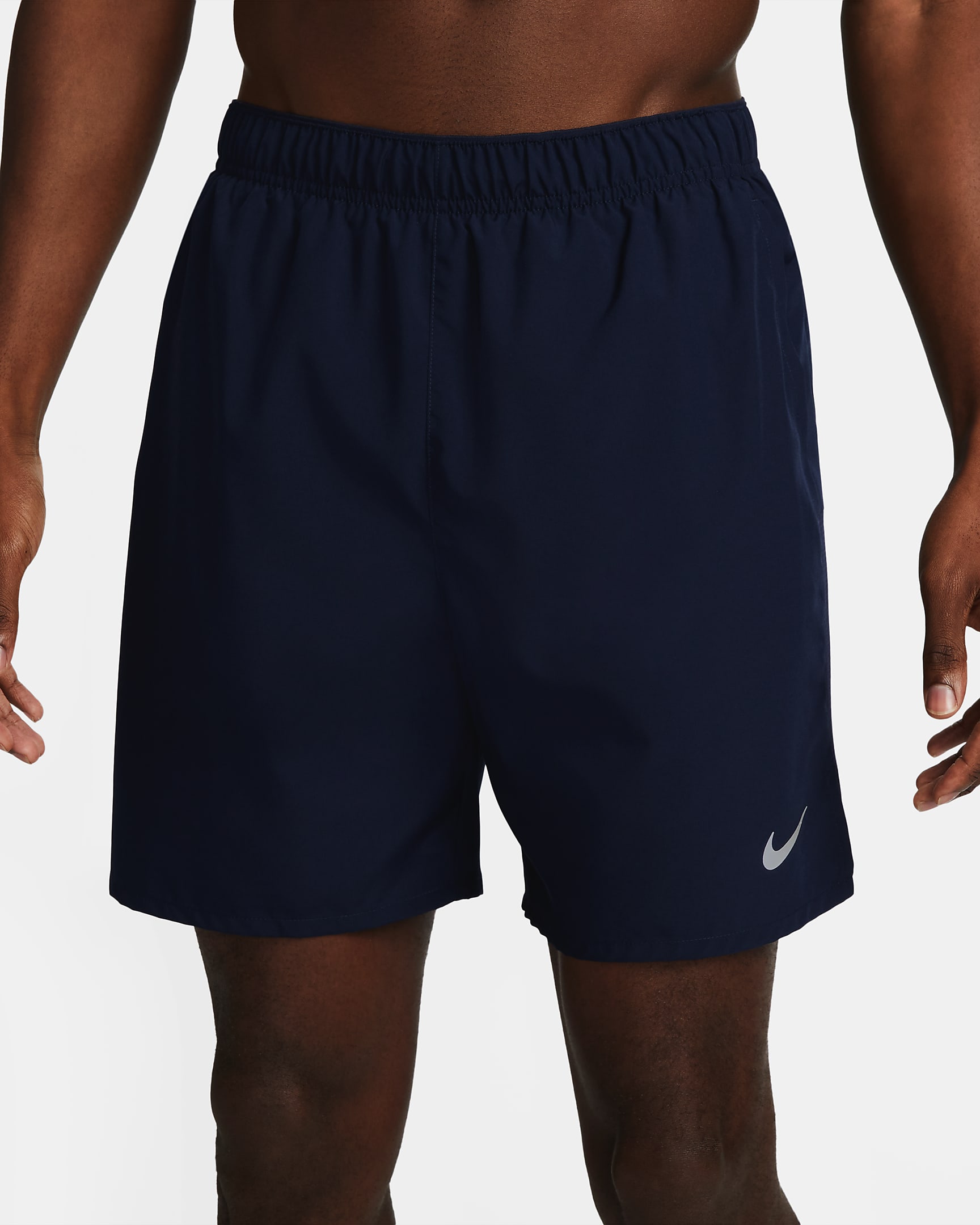 Nike Challenger Men's Dri-FIT 18cm (approx.) Brief-Lined Running Shorts - Obsidian/Obsidian/Black