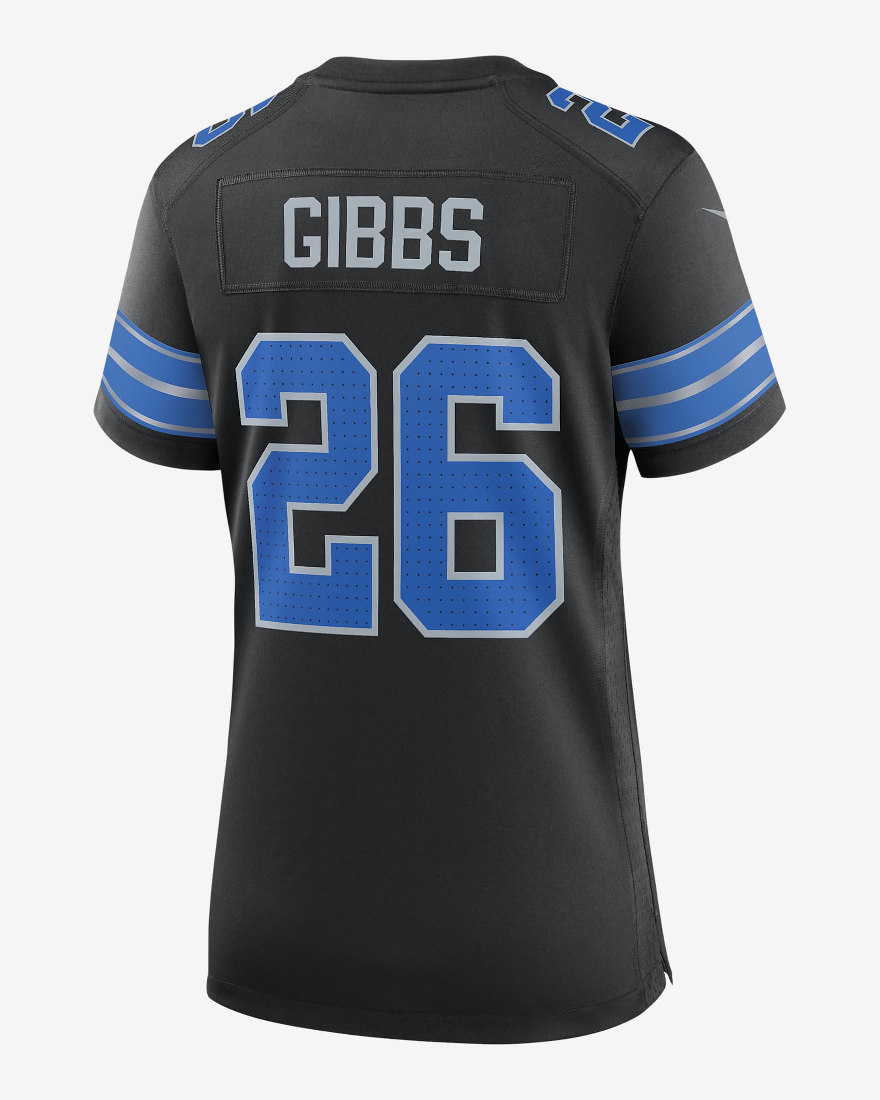 Jersey de fútbol americano Nike de la NFL Game para mujer Jahmyr Gibbs Detroit Lions - Negro