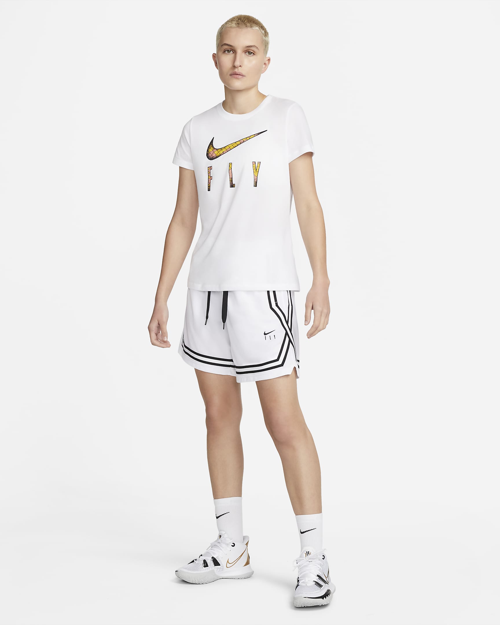 Nike Fly Crossover Women's Basketball Shorts - White/Black