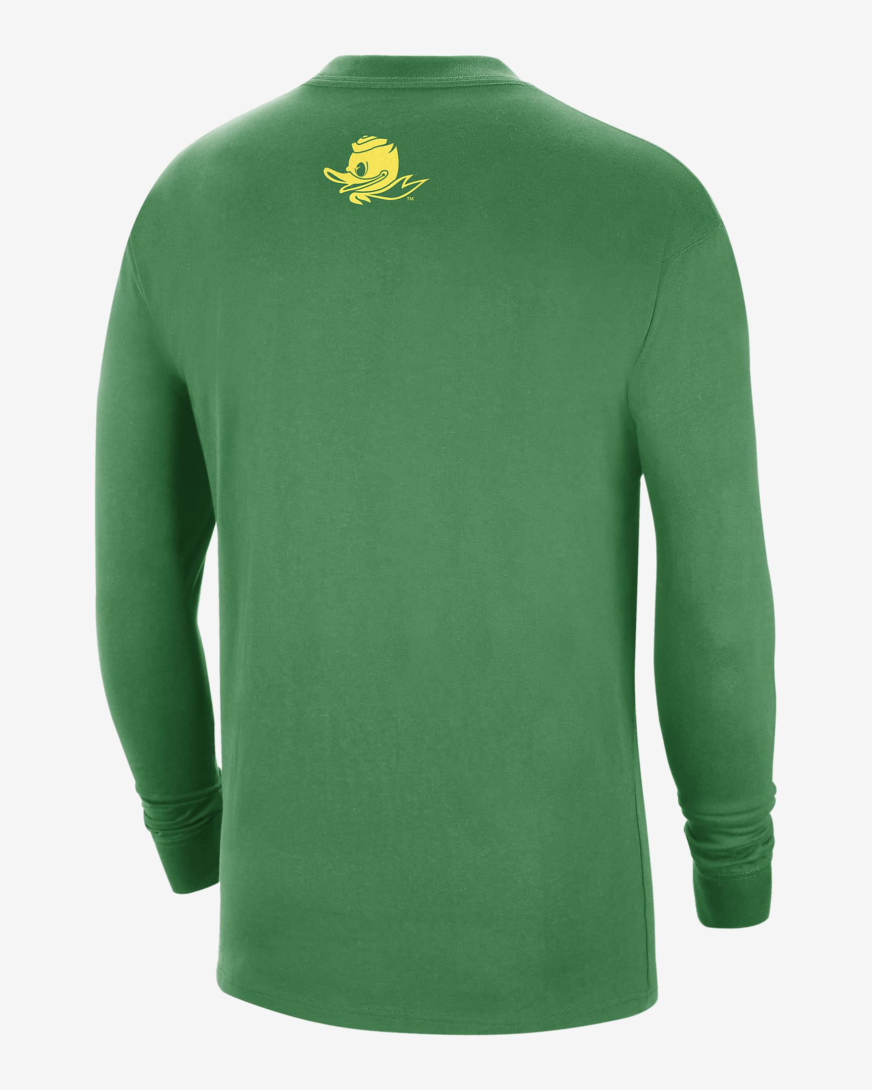 Oregon Men's Nike College Long-Sleeve Max90 T-Shirt - Apple Green