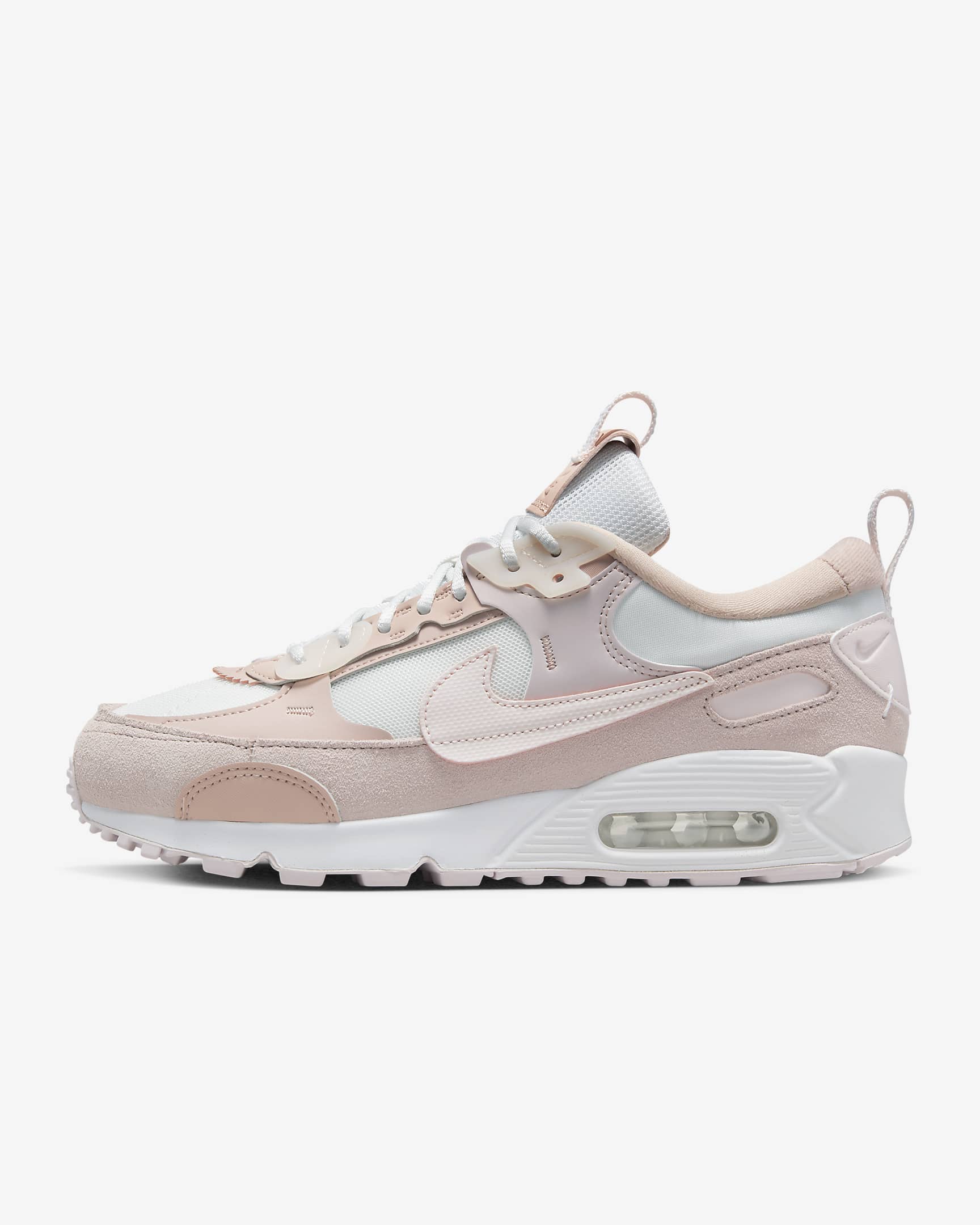 Nike Air Max 90 Futura Women's Shoes - Summit White/Barely Rose/Pink Oxford/Light Soft Pink