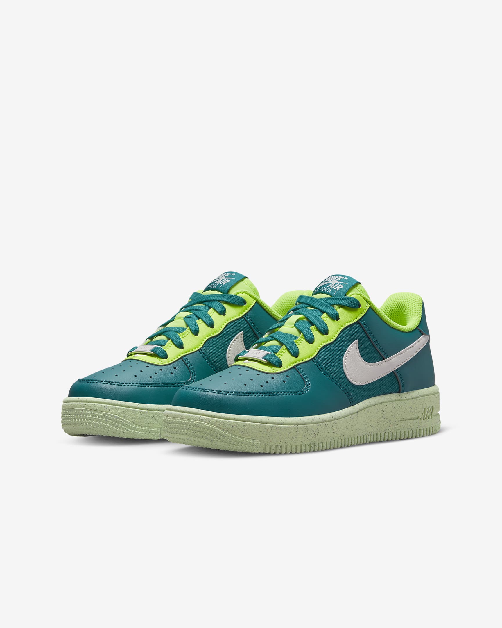 Calzado para niños grandes Nike Air Force 1 Crater - Abeto brillante/Volt/Voltio ligero/Fantasma