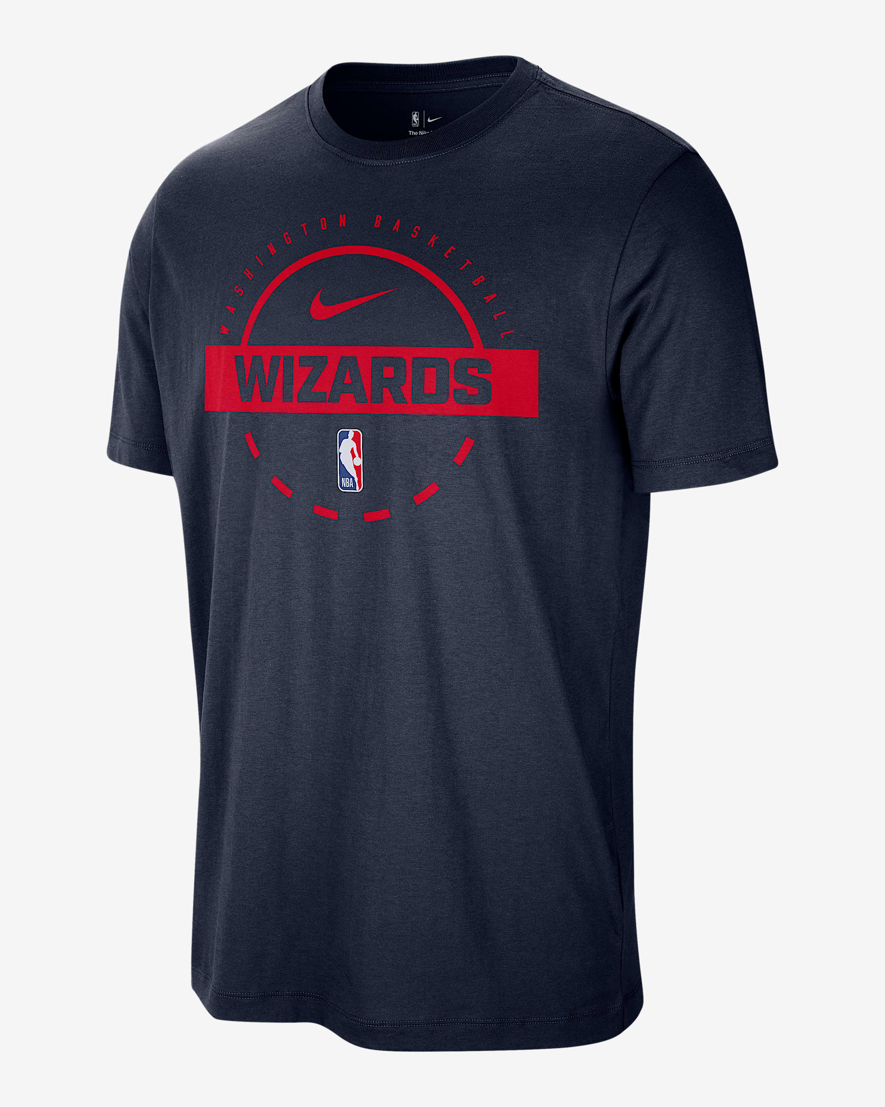 Playera de entrenamiento Nike de la NBA para hombre Washington Wizards - Azul marino universitario