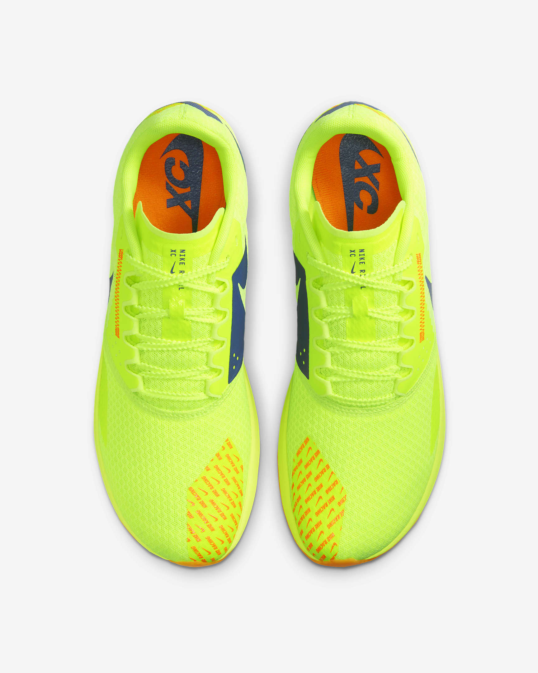 Tenis con clavos para campo traviesa Nike Rival XC 6 - Volt/Naranja total/Naranja total/Concordia