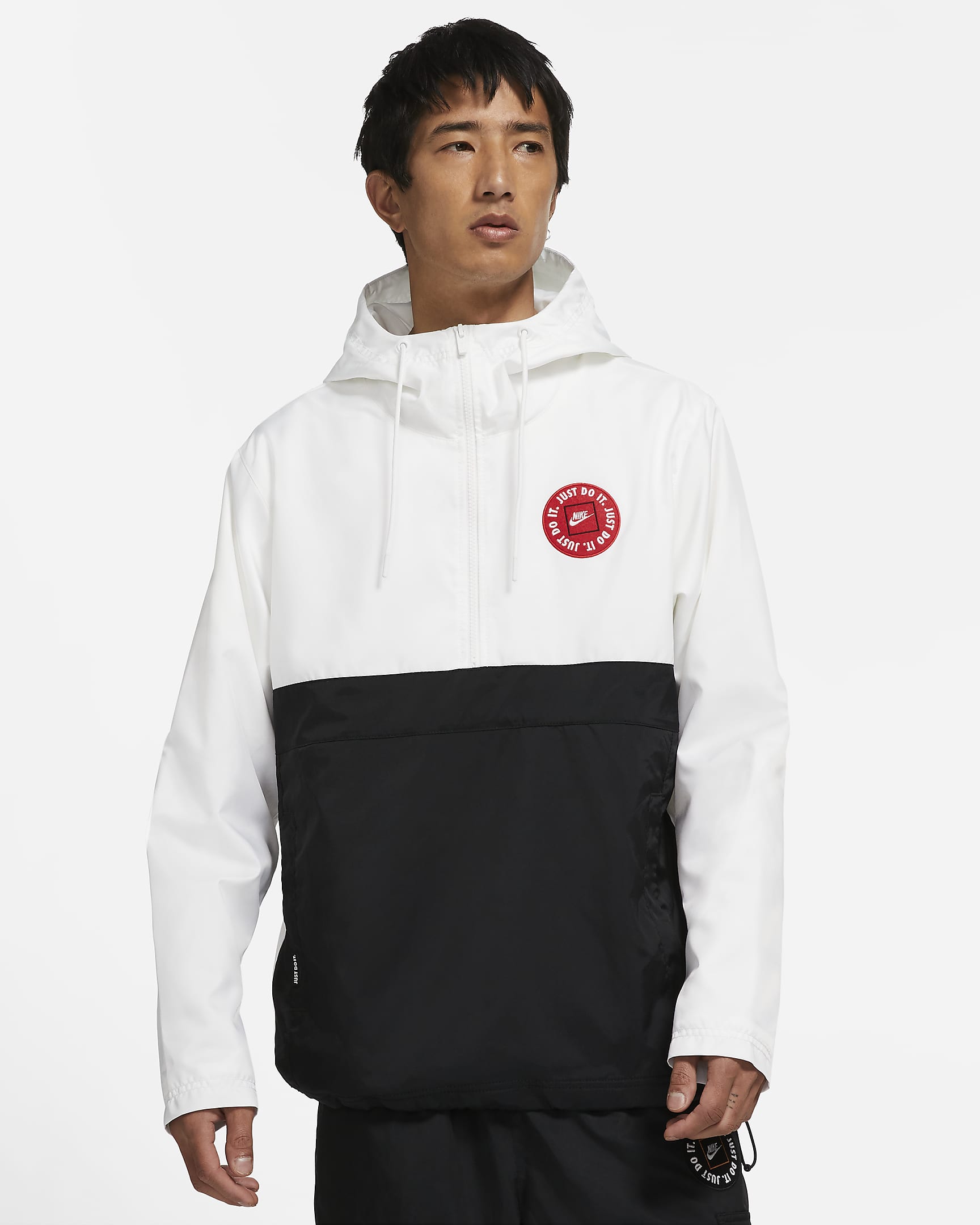 Nike Sportswear JDI Men's Woven Jacket - White/Black