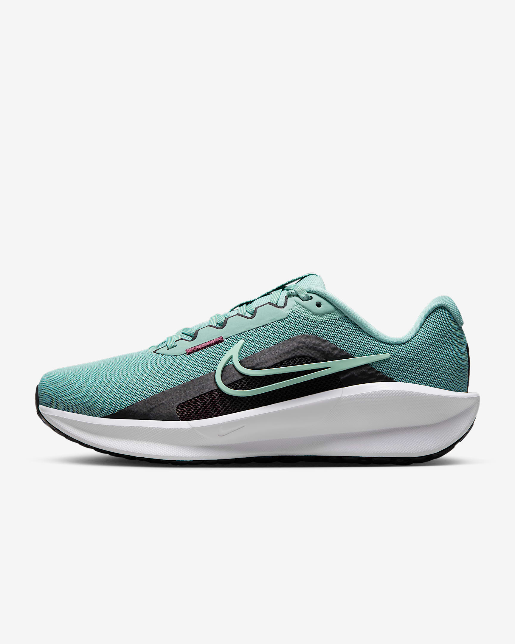 Tenis de correr en pavimento para mujer Nike Downshifter 13 (extraancho) - Cañón/Negro/Burdeos/Espuma menta
