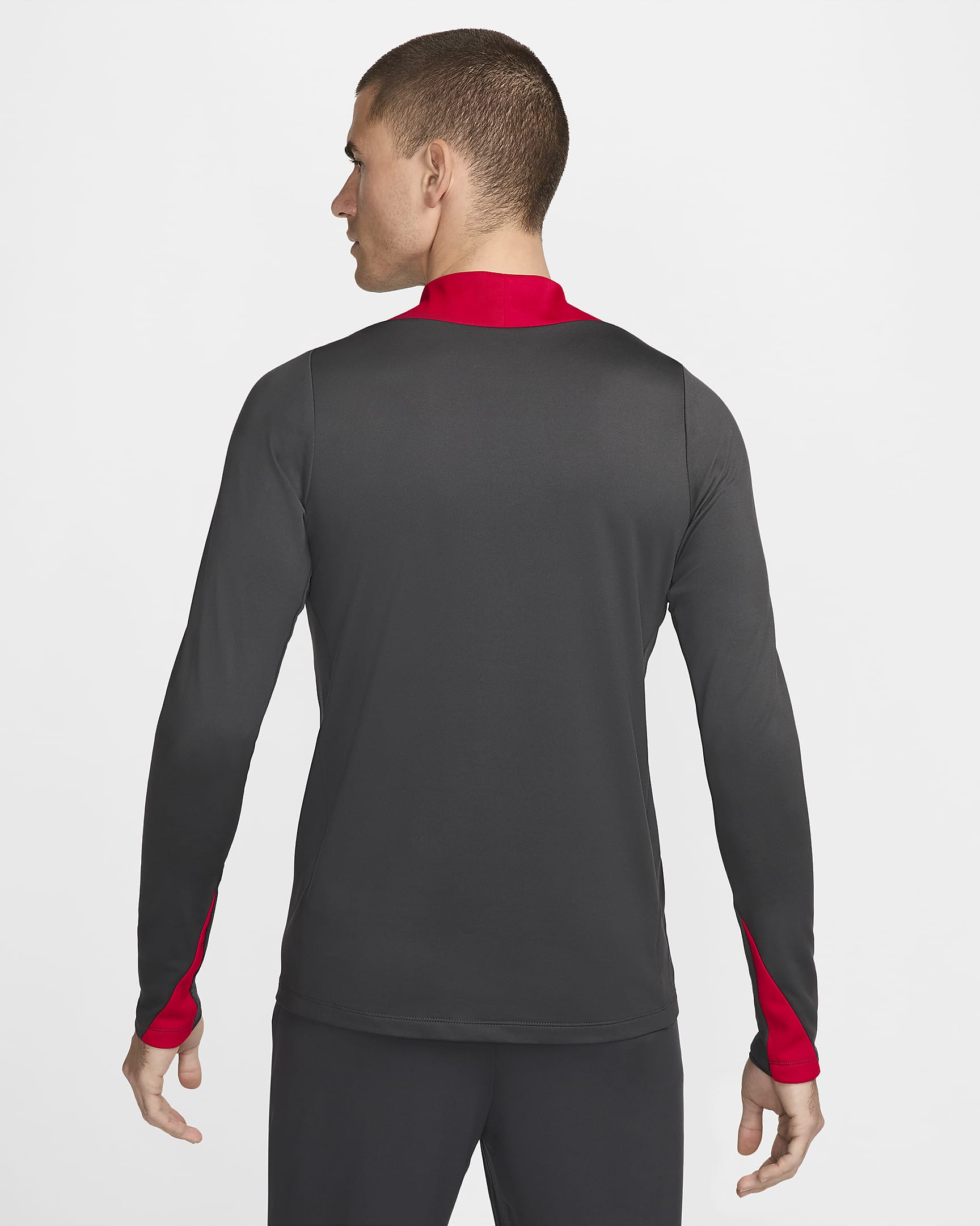 Haut d'entraînement de foot Nike Dri-FIT Turquie Strike pour homme - Anthracite/Sport Red/Blanc