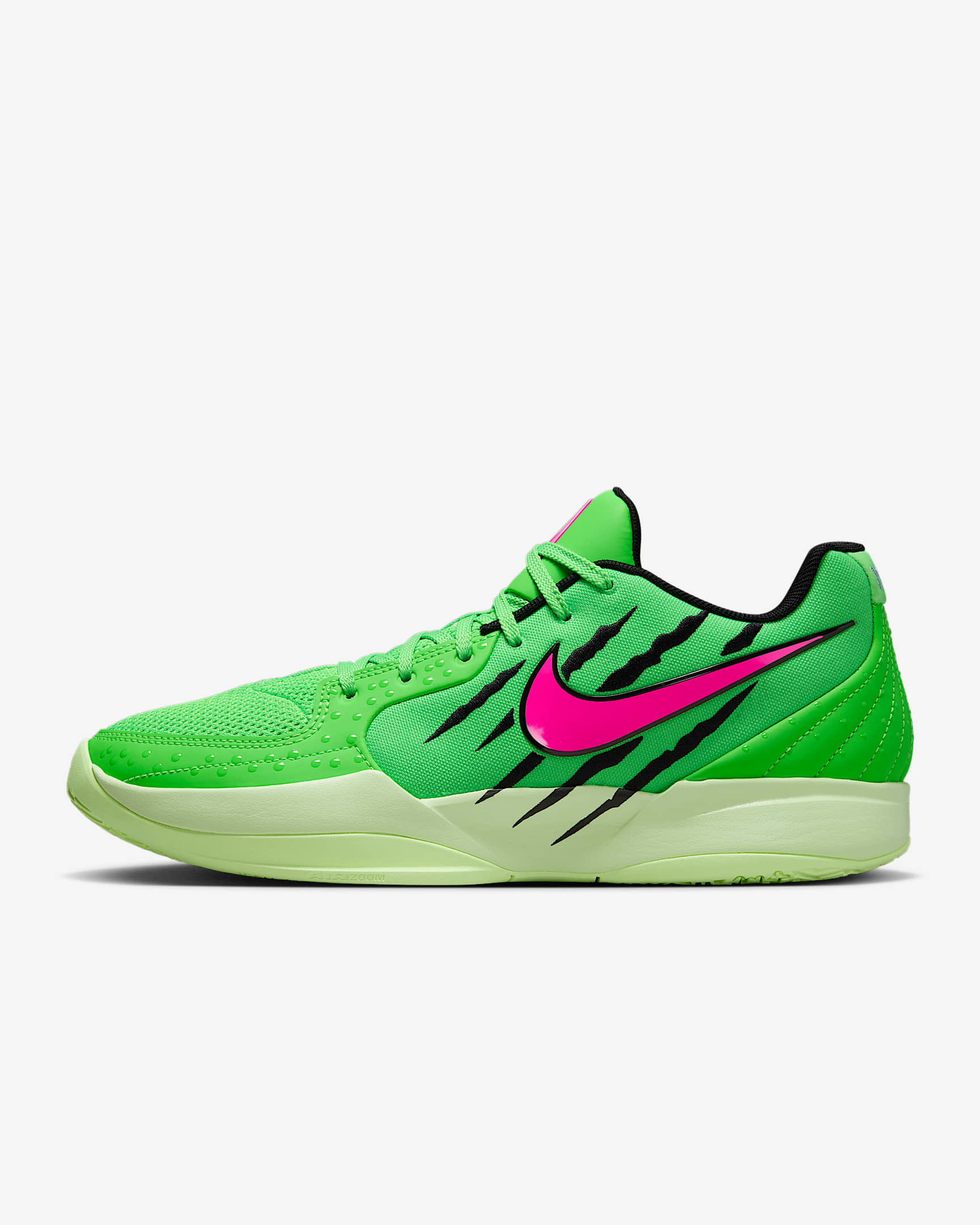 Ja 2 Basketball Shoes - Green Strike/Black/Barely Volt/Hyper Pink