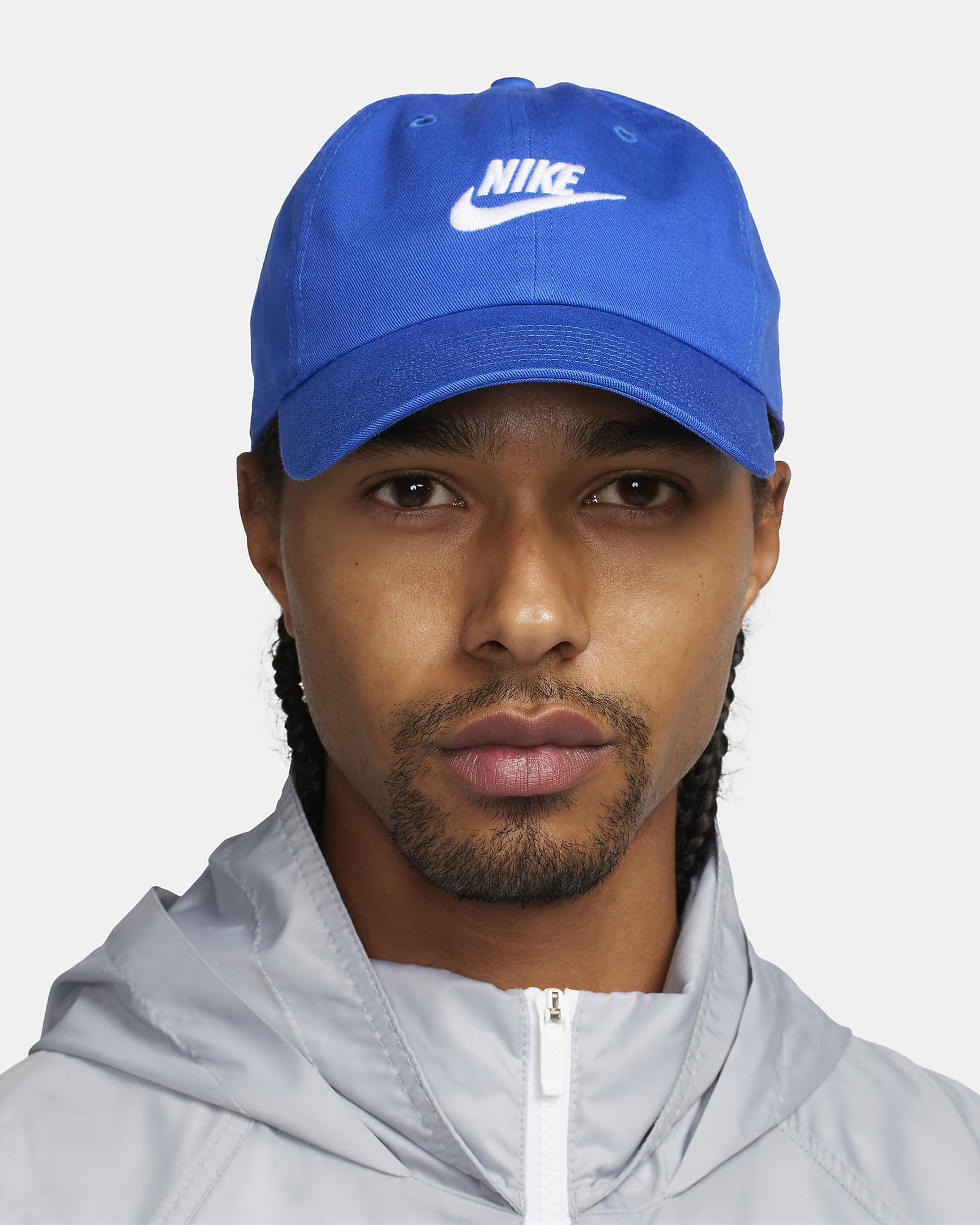 Casquette délavée souple Futura Nike Club pour enfant - Game Royal/Blanc