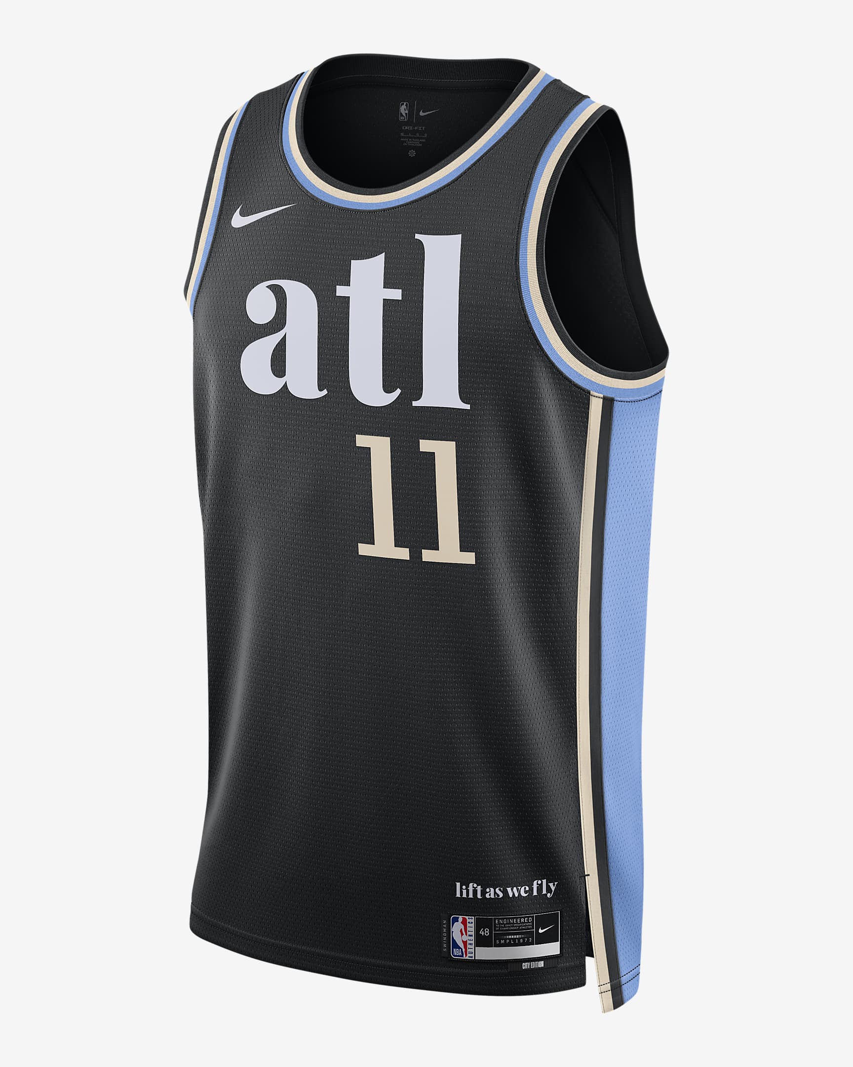 Trae Young Atlanta Hawks City Edition 2023/24 Men's Nike Dri-FIT NBA Swingman Jersey - Black