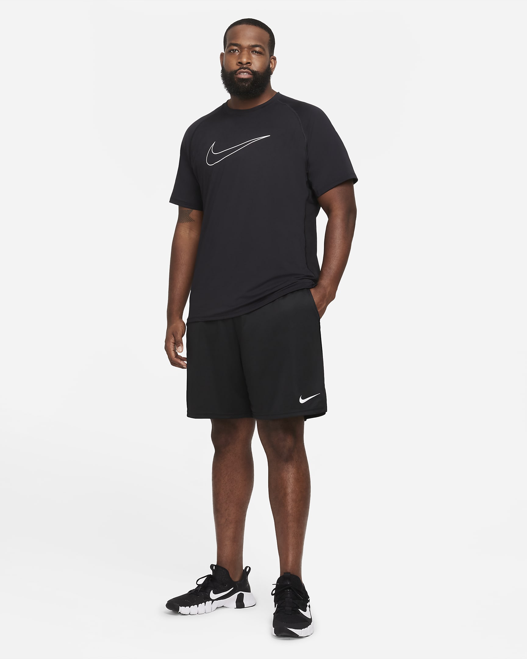 Nike DriFIT Men's 20cm (approx.) Knit Training Shorts. Nike BG