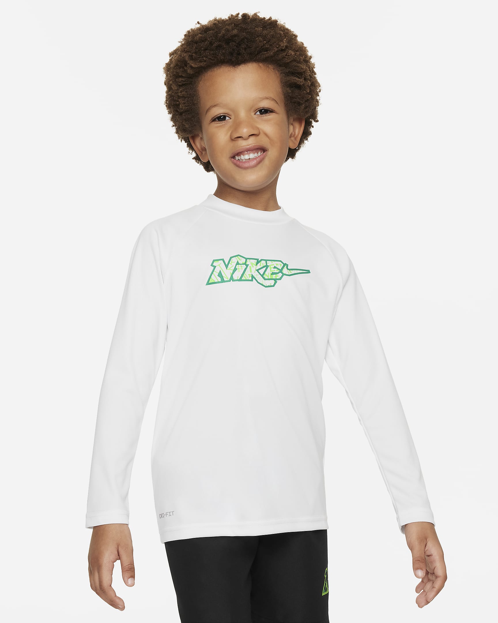 Nike Swim Little Kids' (Boys') Long-Sleeve Hydroguard - White