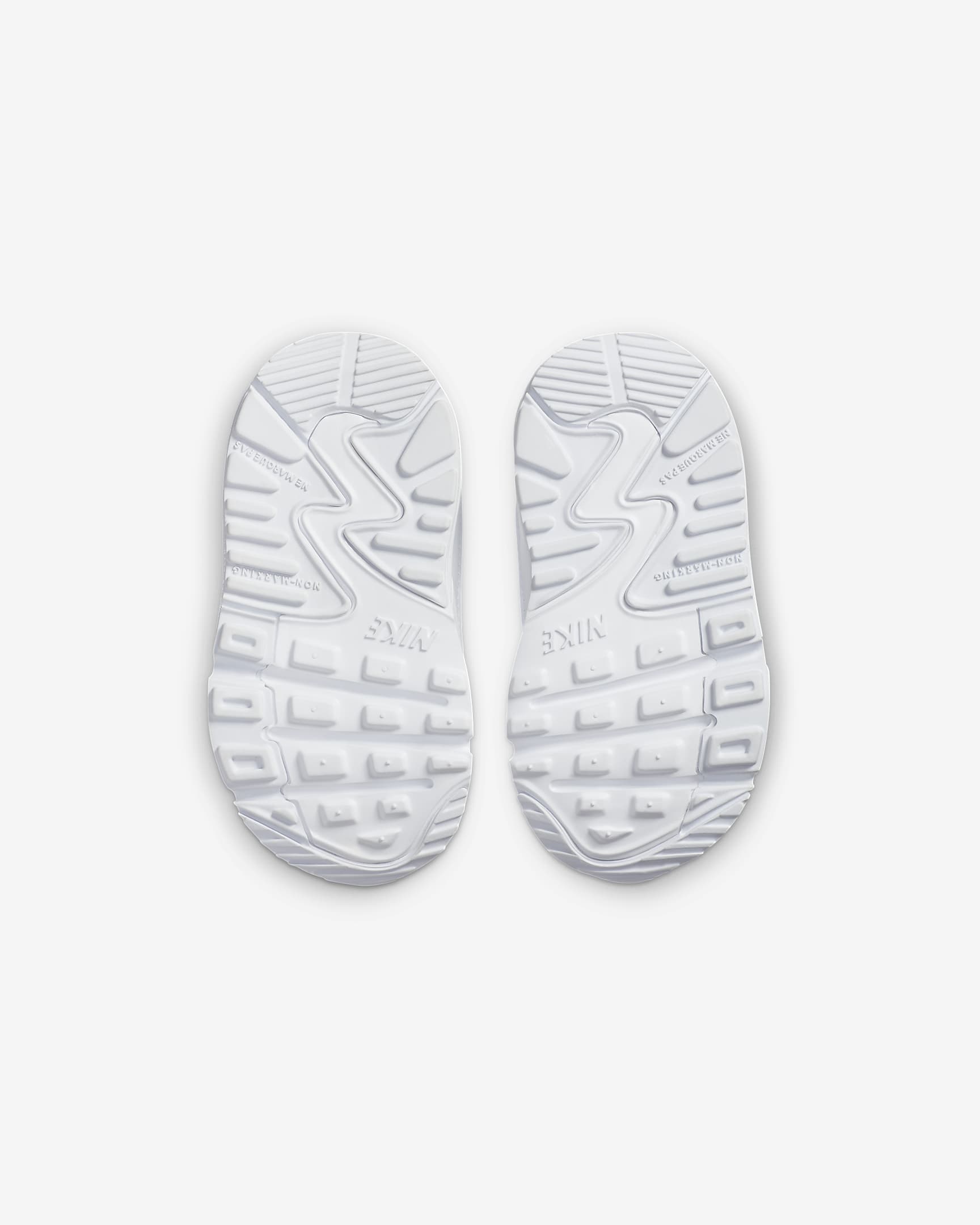 Nike Air Max 90 LTR Baby/Toddler Shoes - White/Metallic Silver/White/White