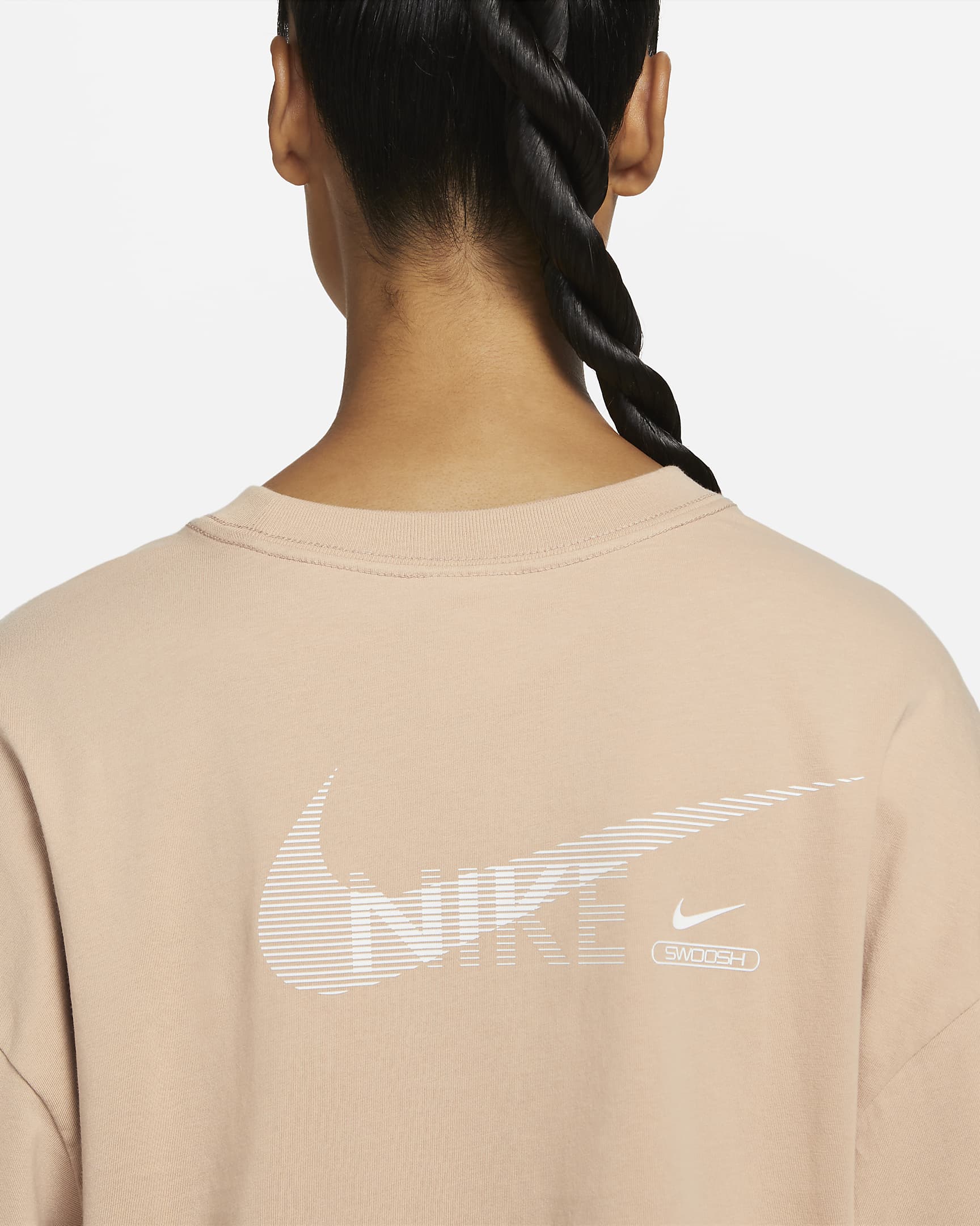 nike swoosh ladies top