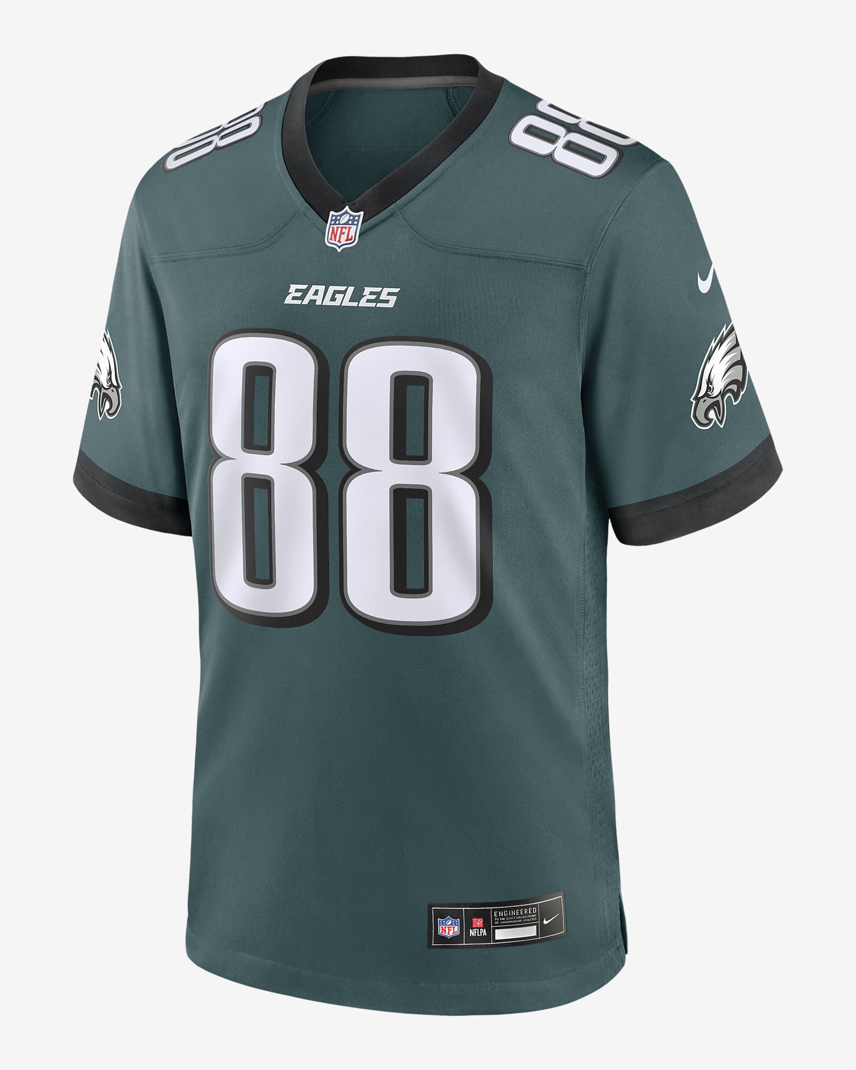 Jersey de la NFL Nike Game para hombre Dallas Goedert Philadelphia Eagles - Verde