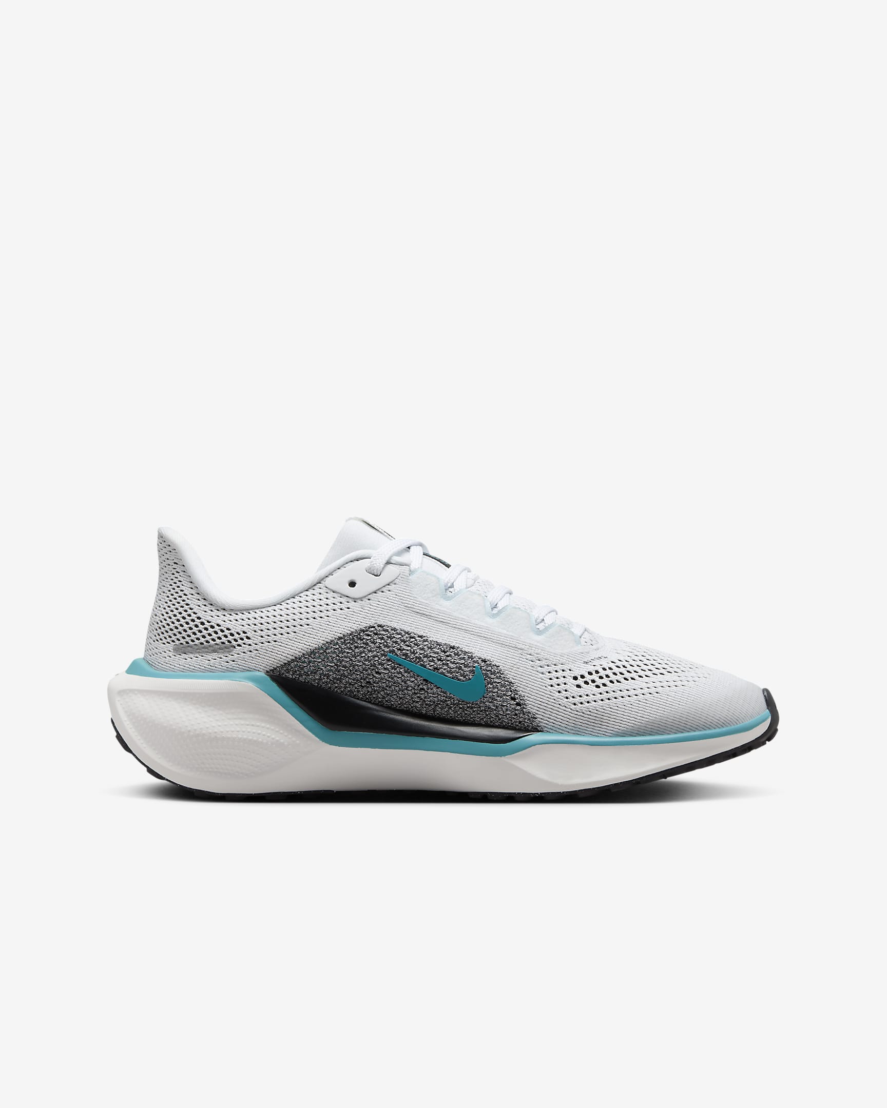 Nike Pegasus 41 Big Kids' Road Running Shoes - White/Dusty Cactus/Glacier Blue/Black