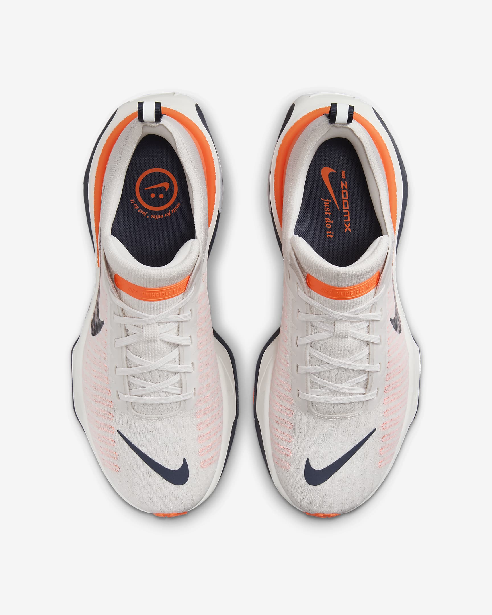 Nike Invincible 3-løbesko til vej til mænd - Phantom/Total Orange/Sail/Thunder Blue