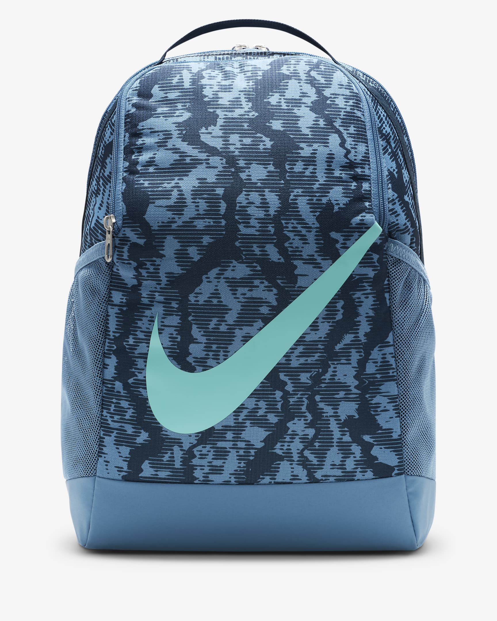 Nike Brasilia Kinder-Rucksack (18 l) - Armory Navy/Aegean Storm/Green Frost