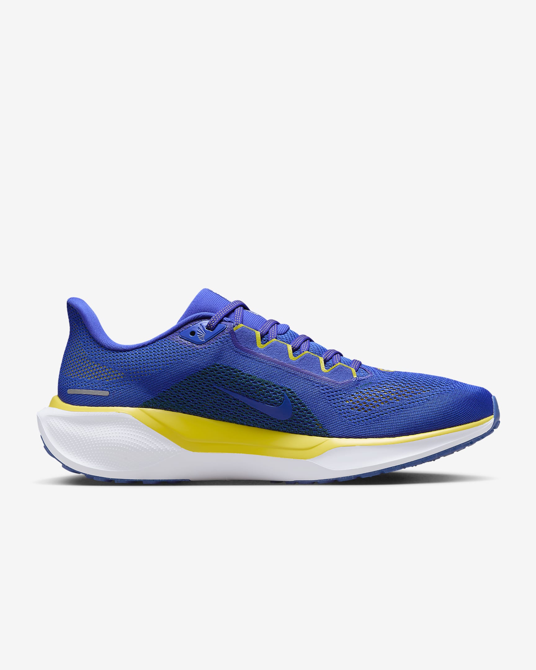 Tenis de correr en pavimento para hombre Nike Pegasus 41 NFL Los Angeles Rams - Hiperroyal/Blanco/Oro medio oeste/Blanco